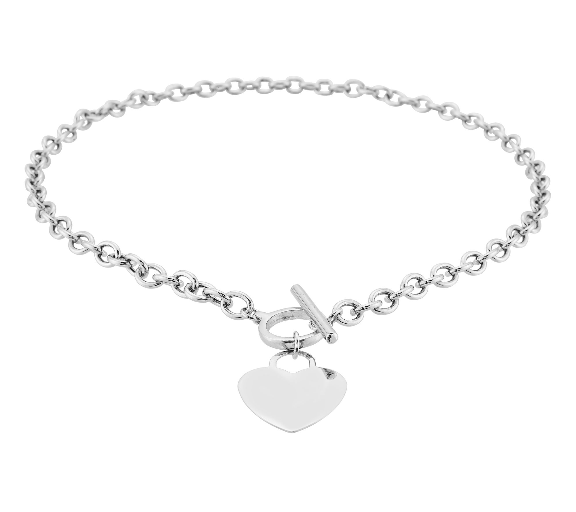 Silver Style Heart Charm 16