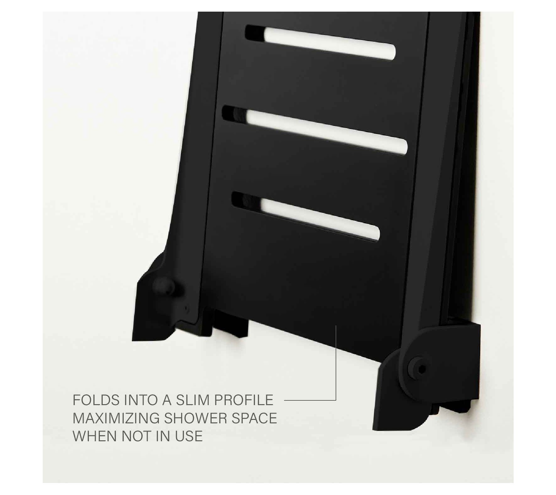 Seachrome SlimLine Folding Wall Mount Shower Bench Seat 18