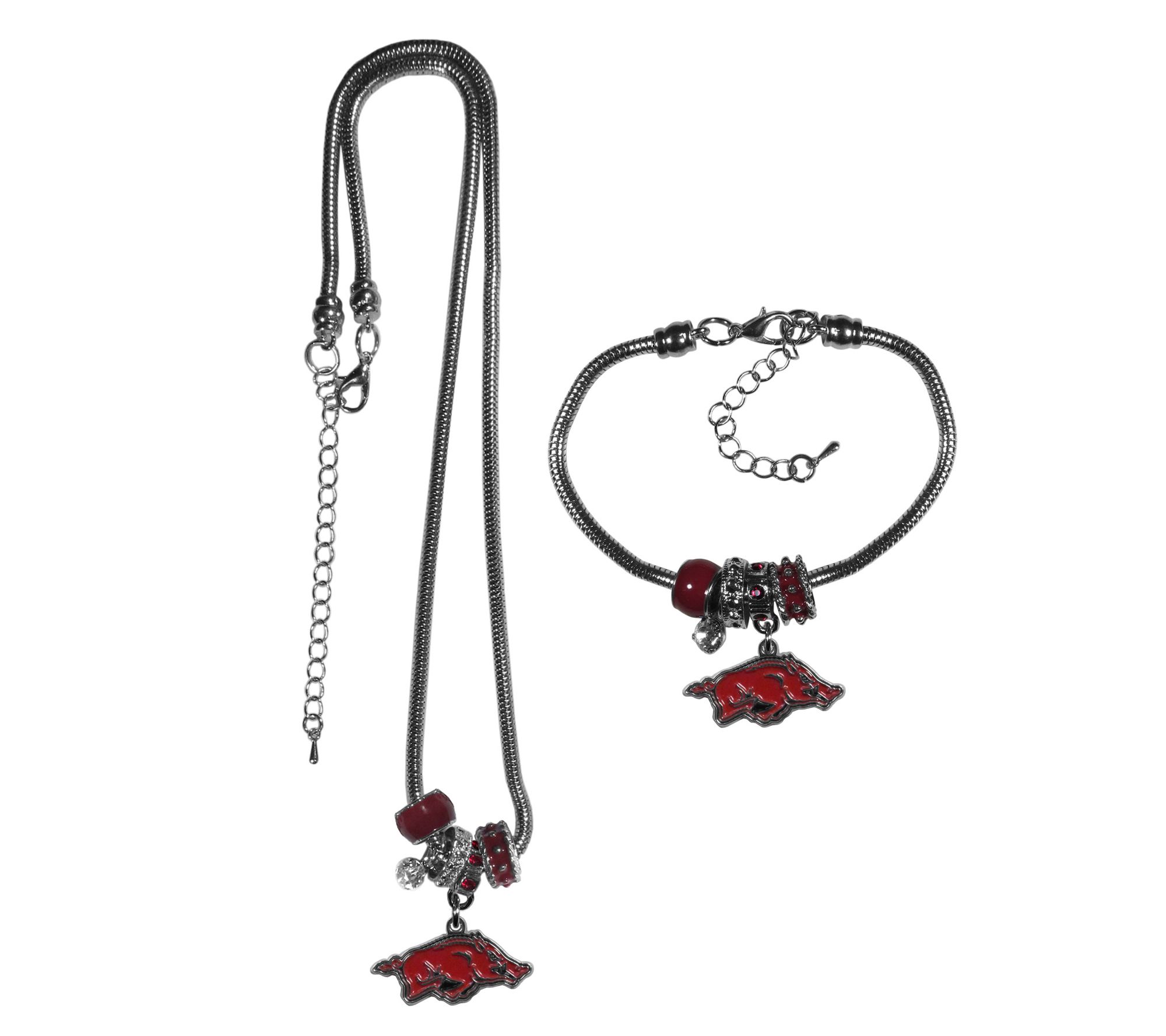 Siskiyou Sports NCAA College Euro Necklace &Bracelet Set