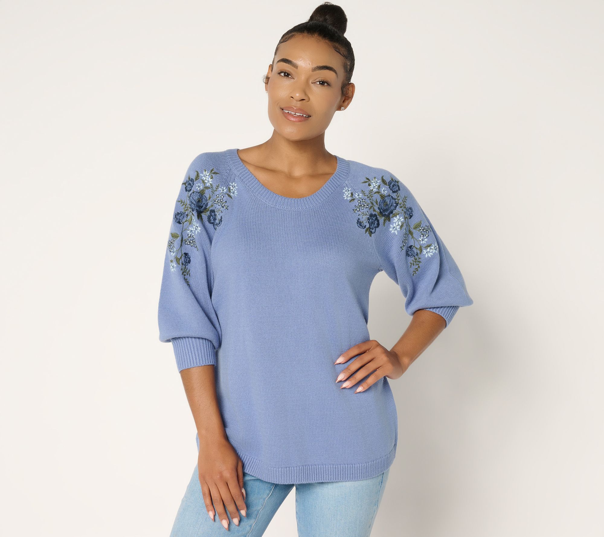 Ree by The Pioneer Woman Embroidered Pullover Sweater