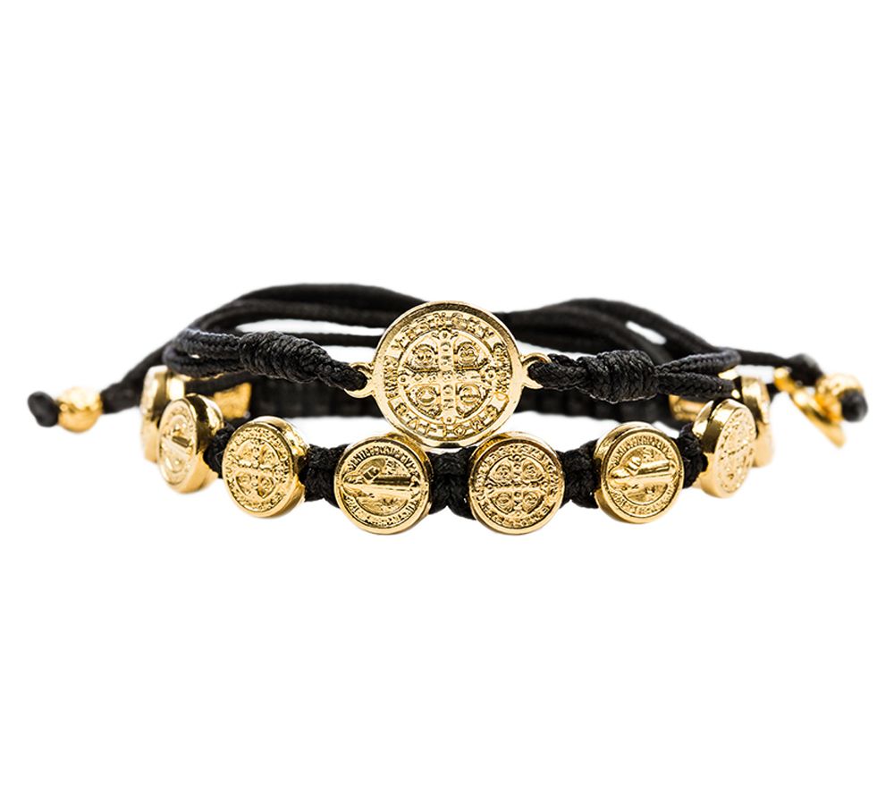 My Saint My Hero Blessing Goldtone Bracelet Set