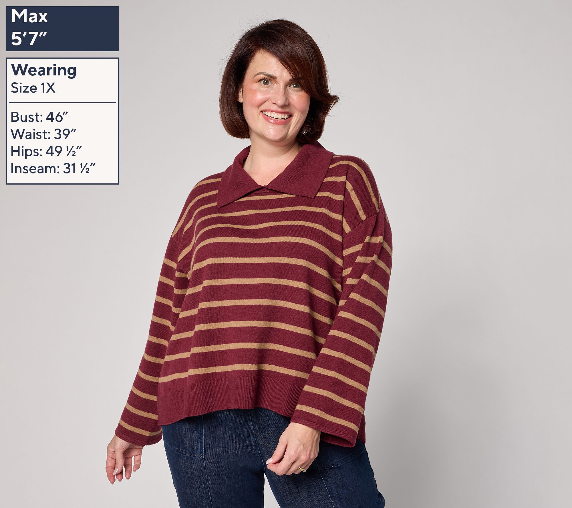 Me by Jennie Garth Miles Hi-Low Sweater