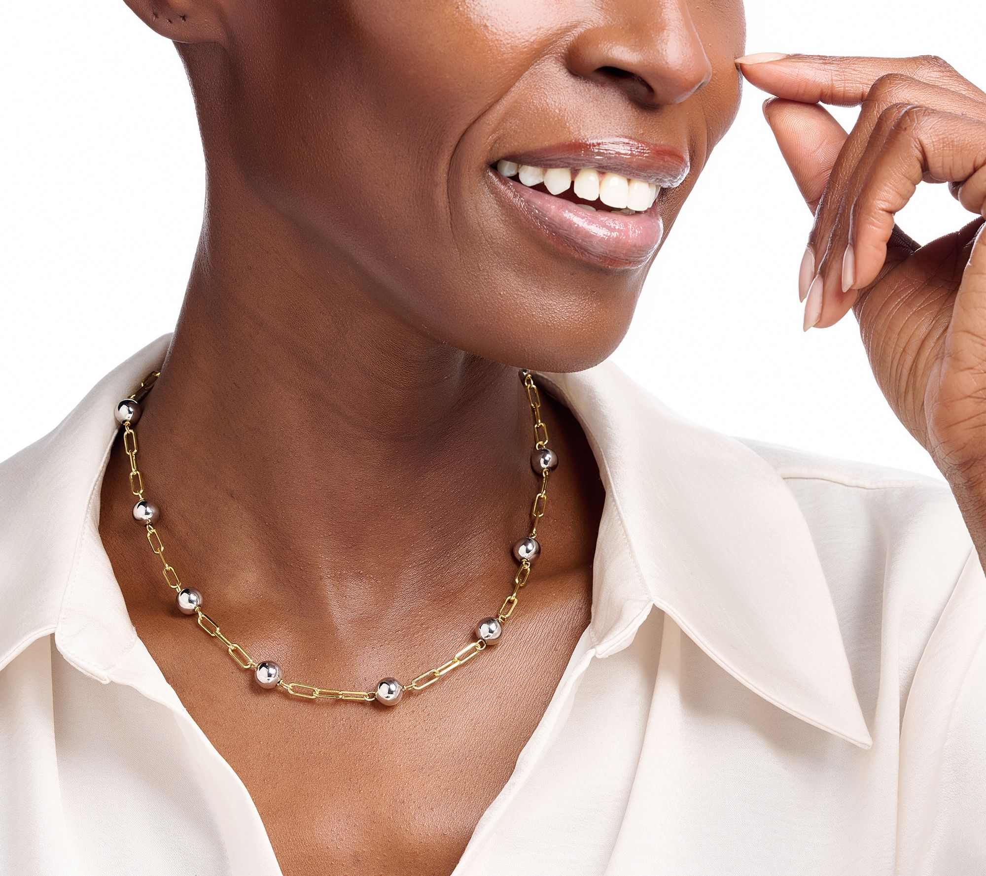 David Markstein Bronze 8mm Beaded Station 17+3