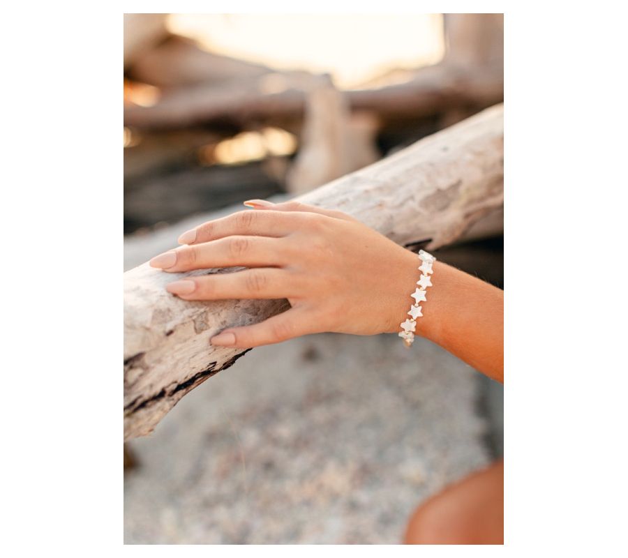 Adriana Pappas Designs Mother of Pearl Stardust Bracelet