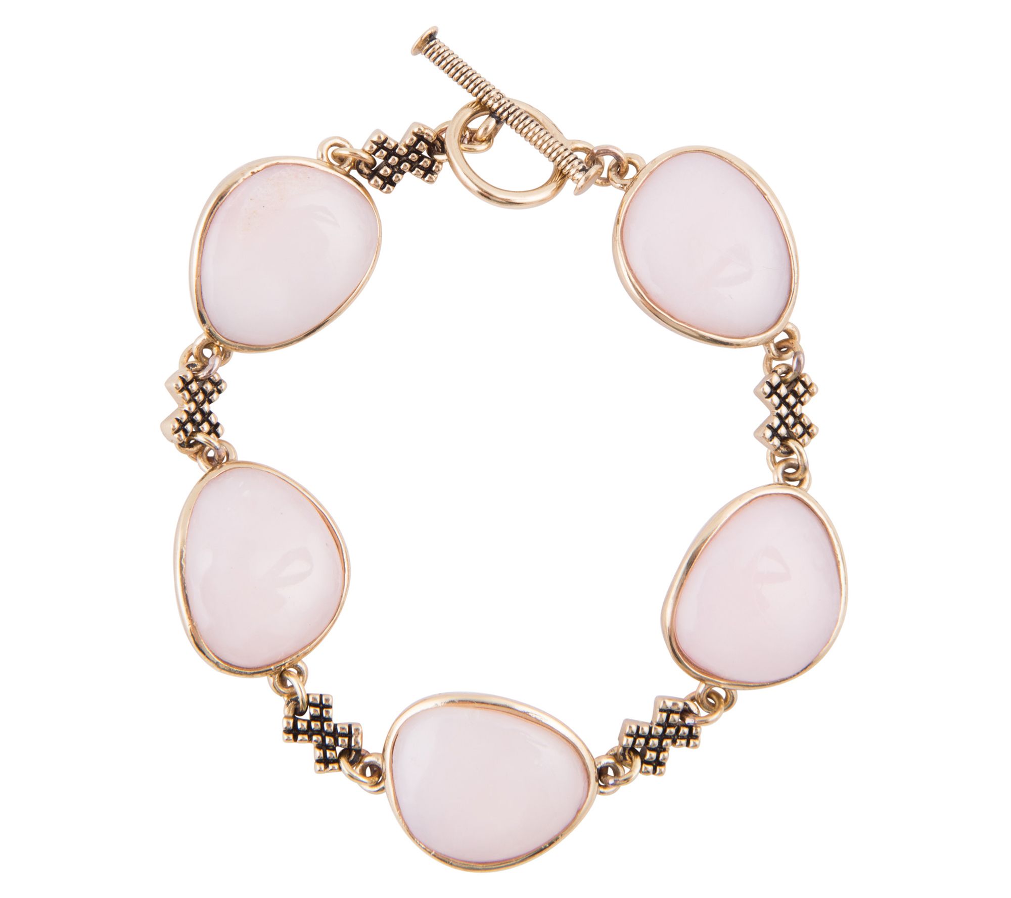 Barse Artisan Crafted Pink Opal Bracelet