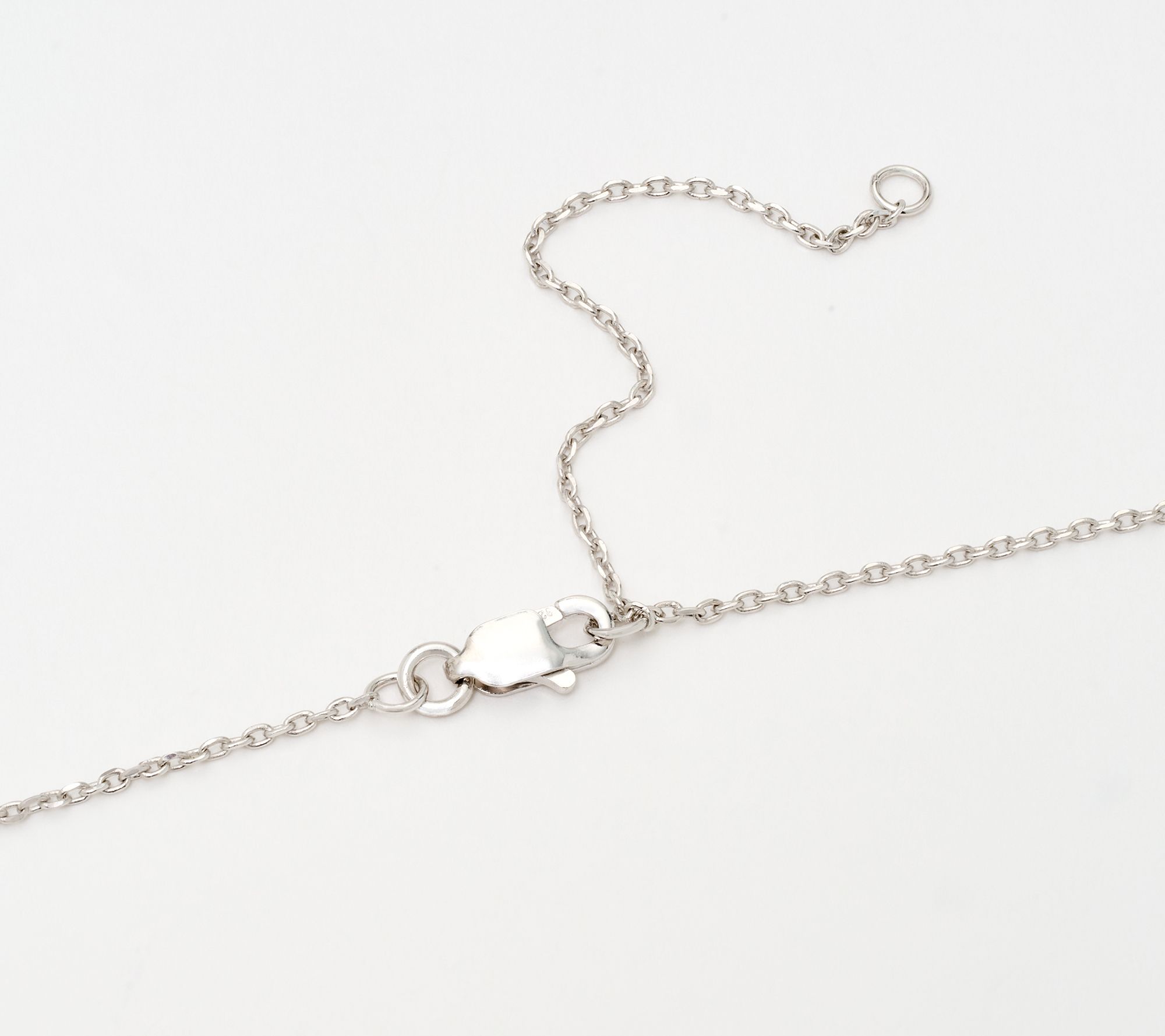 Accents by Affinity 0.11 cttw Initial Pendant Necklace, Sterl