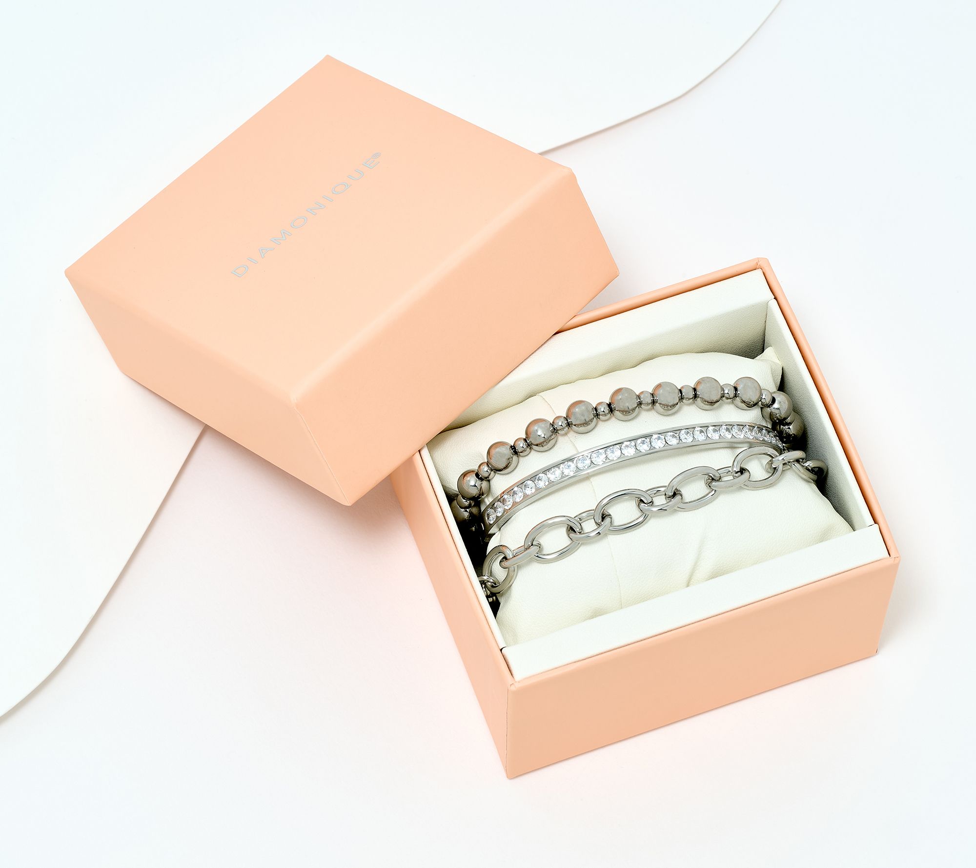 Steel by Diamonique Bangle & Bracelets Set