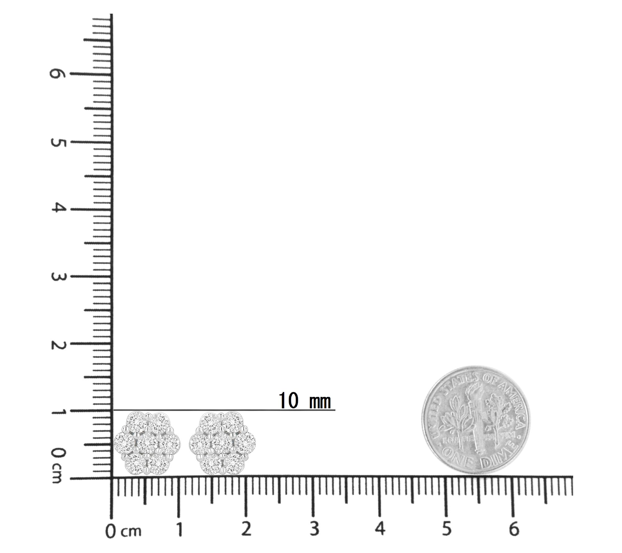 Haus of Brilliance Floral Lab Grown Diamond Earrings, 14K Gold