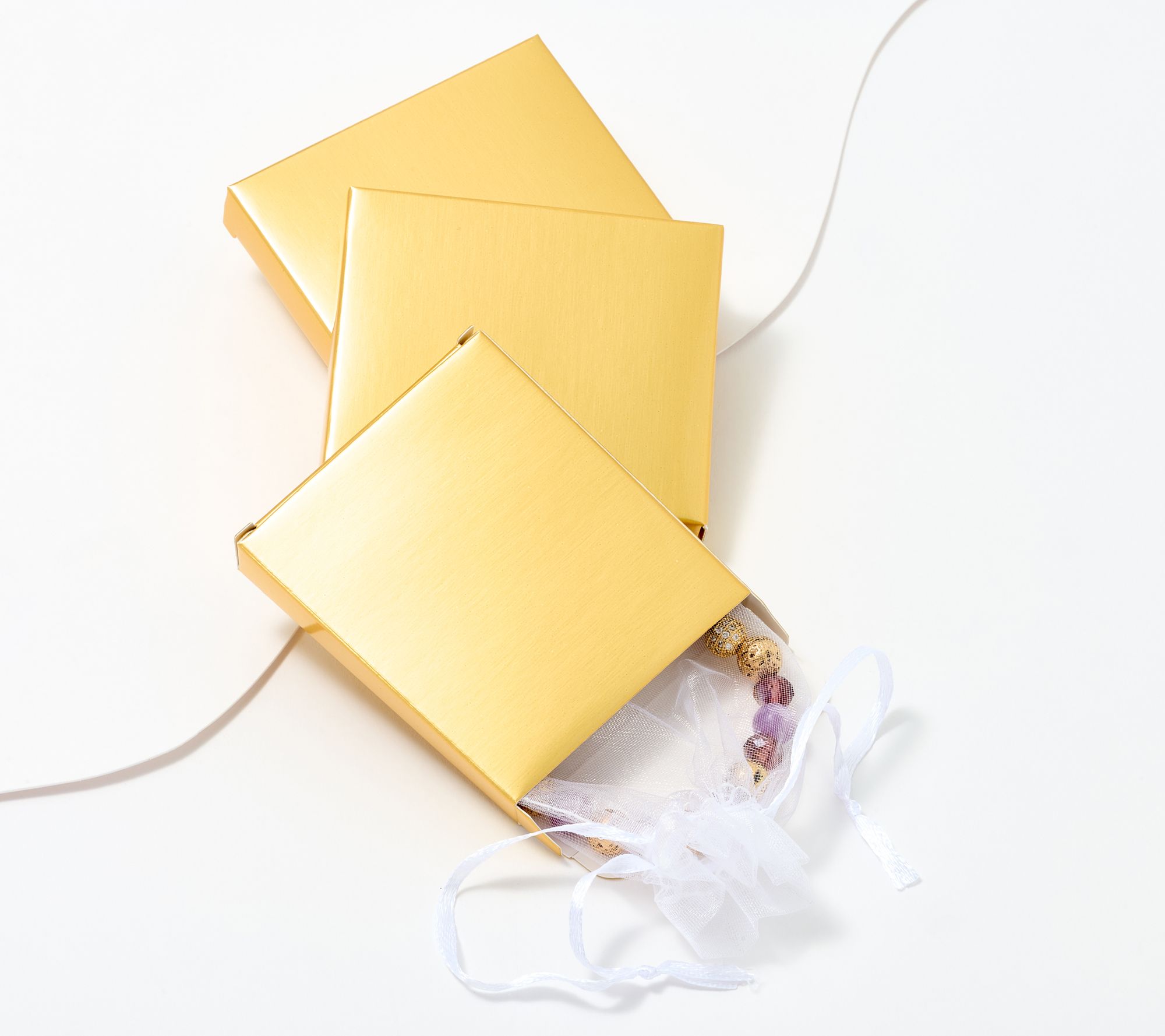 Zorbitz Set of 3 Golden Dreams Lava Charm Bracelet w/ Box