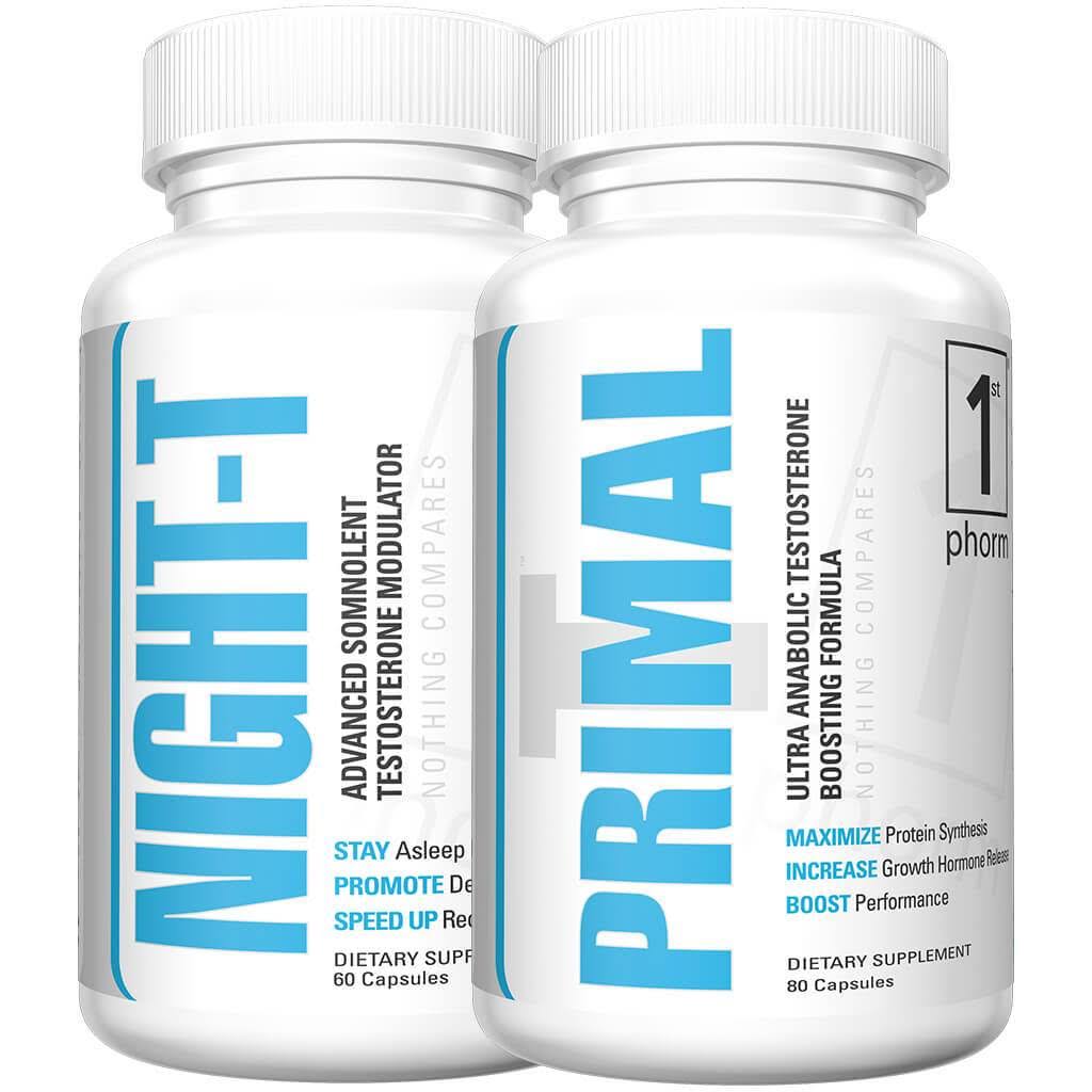 Primal-T & Night-T Stack Nutrition Supplement by 1st Phorm