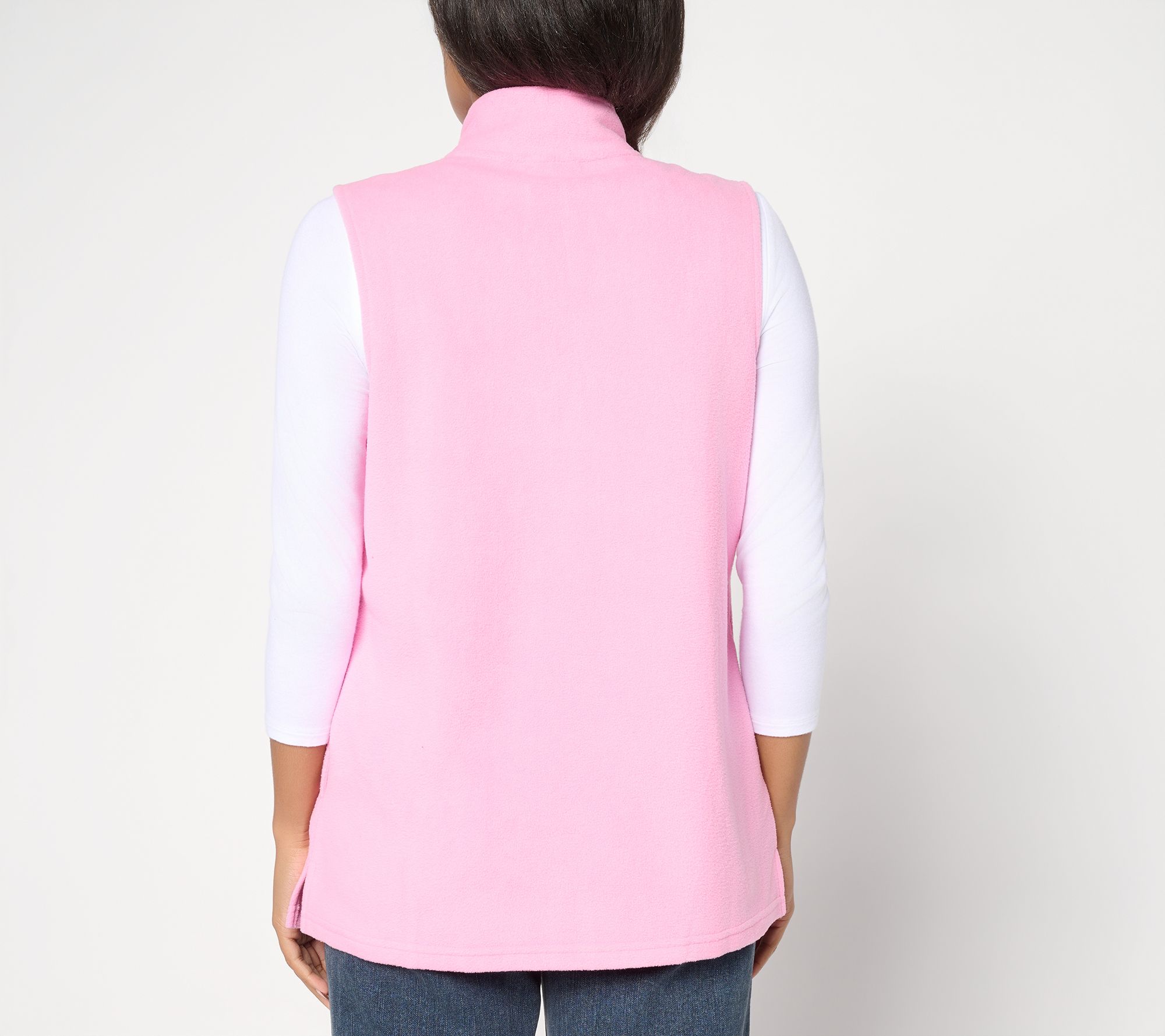 Quacker Factory Blizzard Fleece Zip-Up Vest