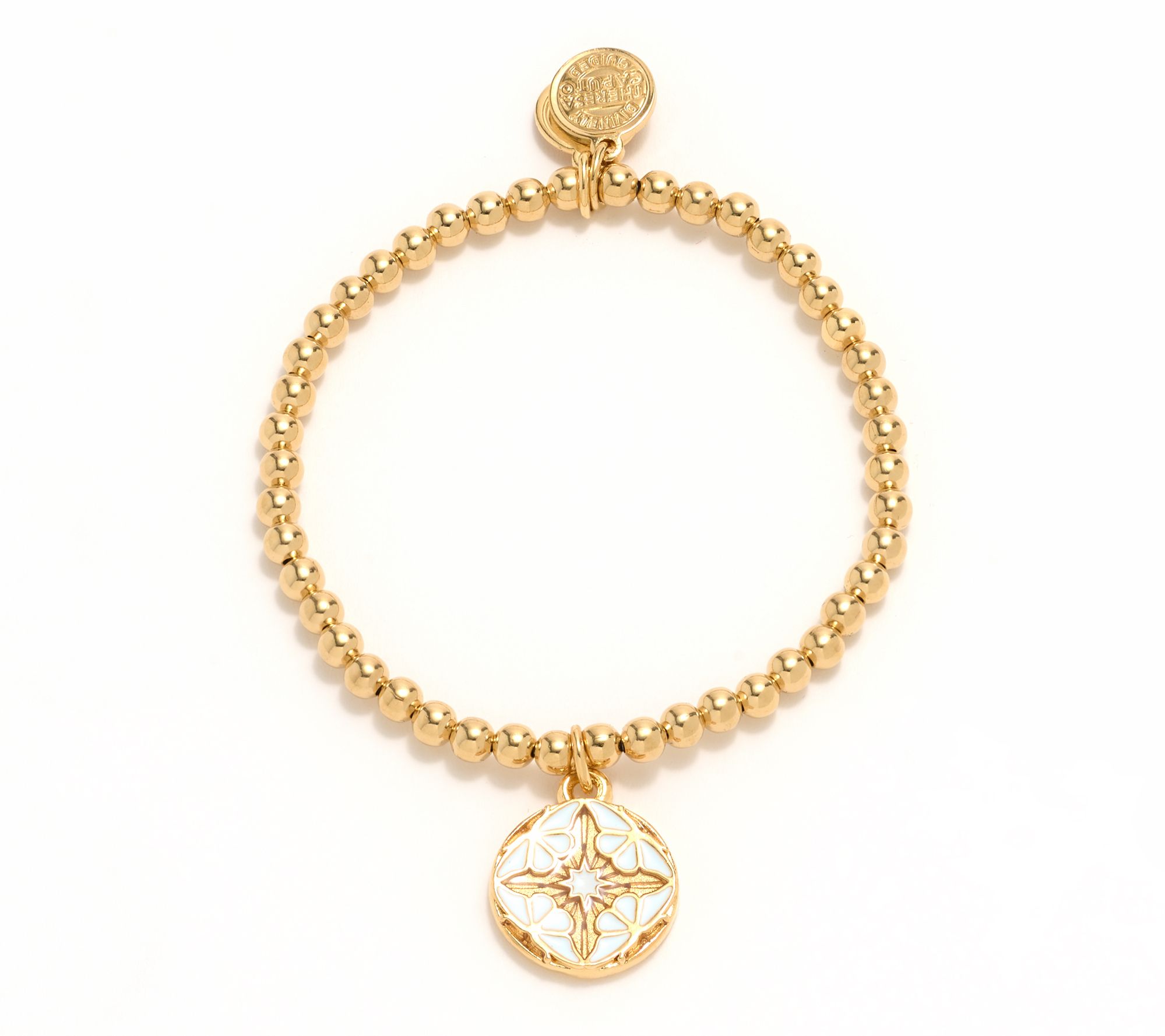 Divinely Guided by Theresa Caputo Stretch Bracelet, Goldtone