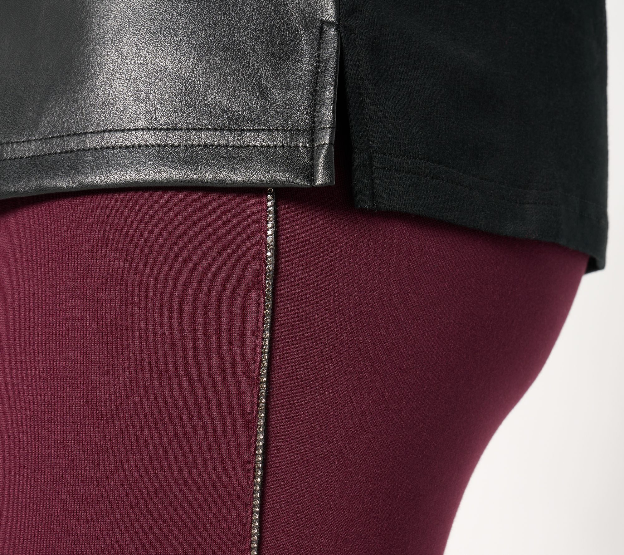 Jingle Belles by Kim Gravel Regular Ponte Bling Hollywood Waist Pant