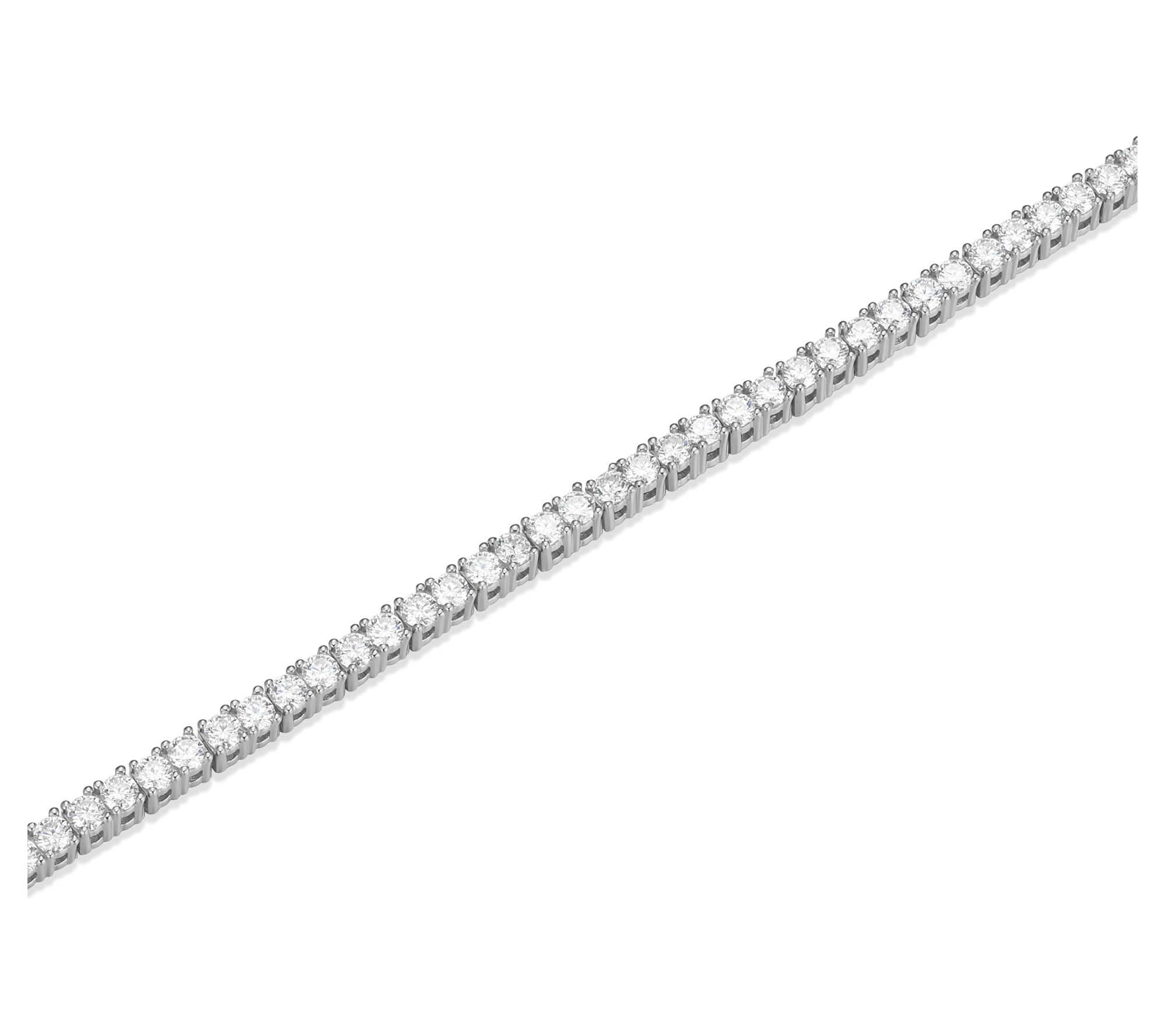 Sterling Silver 2.30 cttw Moissanite Tennis Bracelet