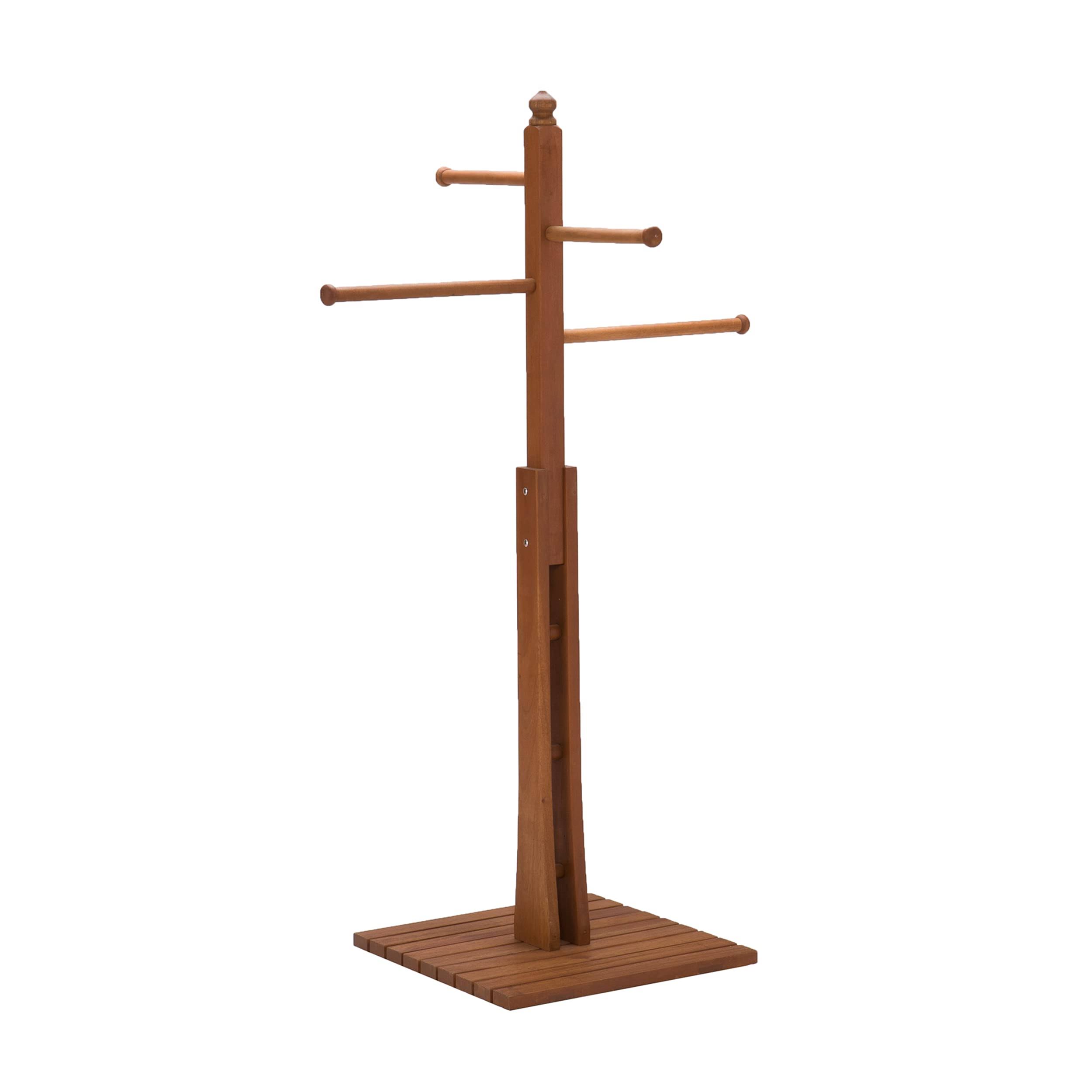 Southern Enterprises Hardwood Towel Rack - Oiled Finish