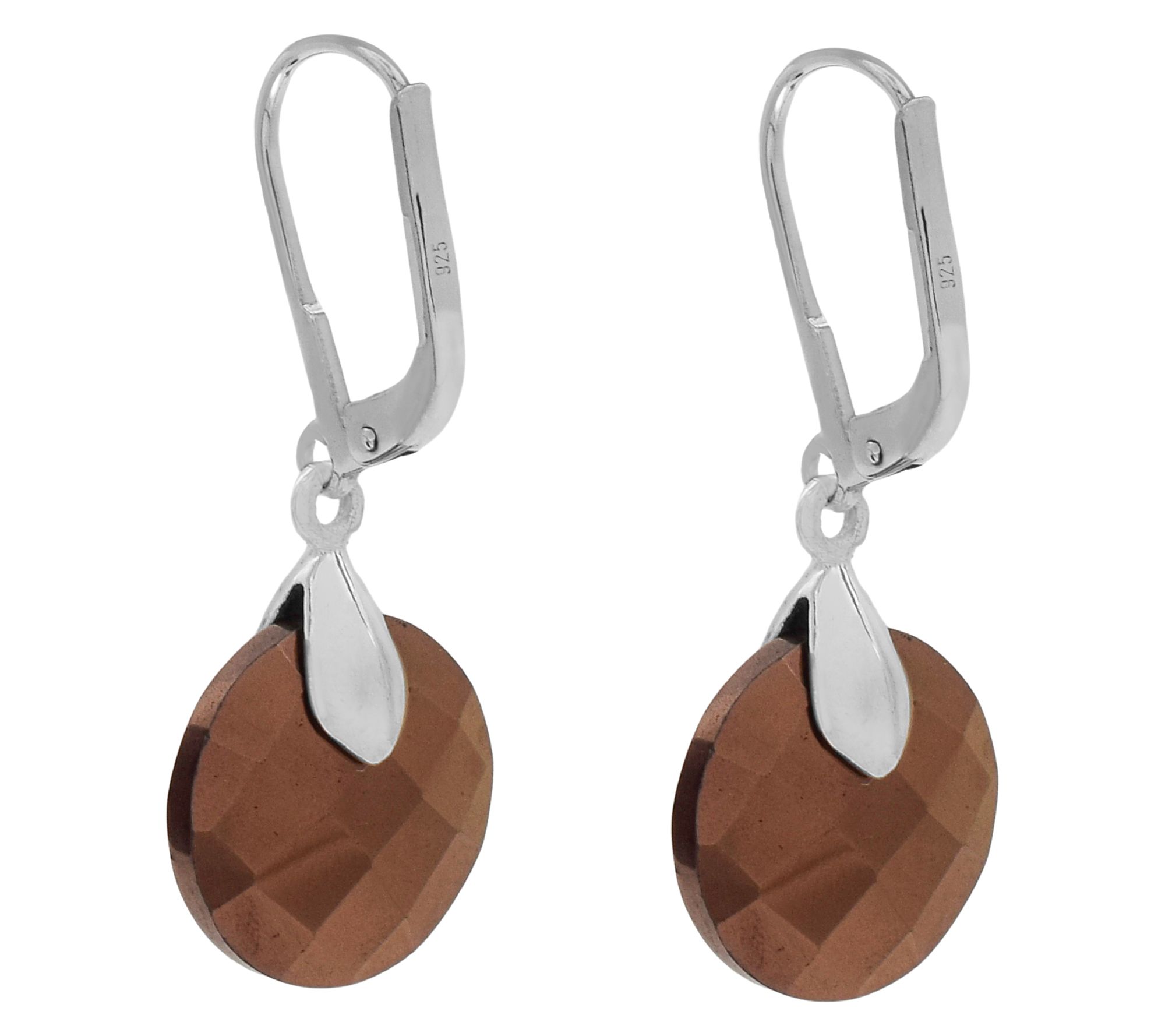 Affinity Gems E-Coated Gemstone Dangle Earrings, Sterling