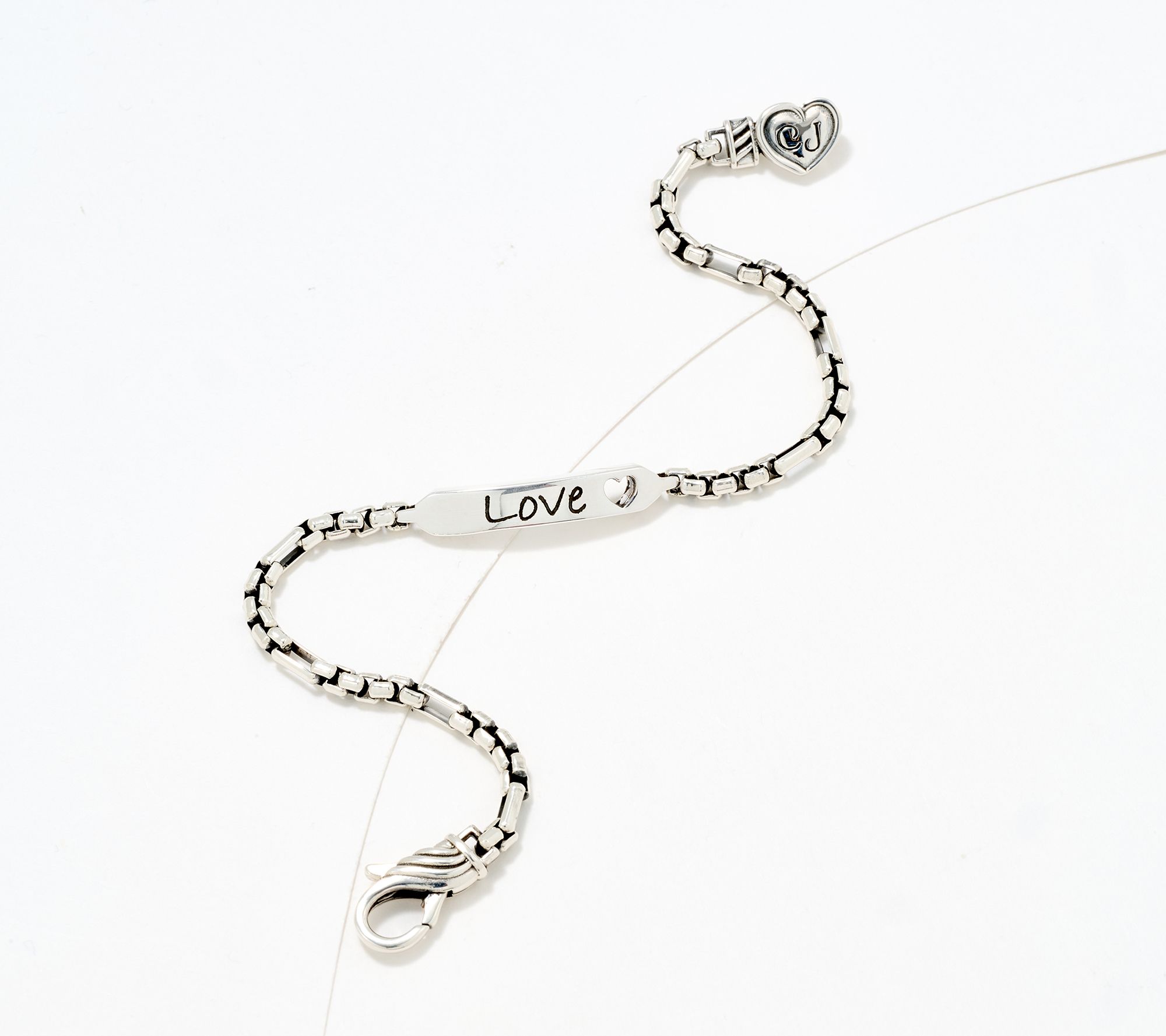 Christian James by Scott Grimes Sterling Silver Message Luciano Bracelet 9.0g