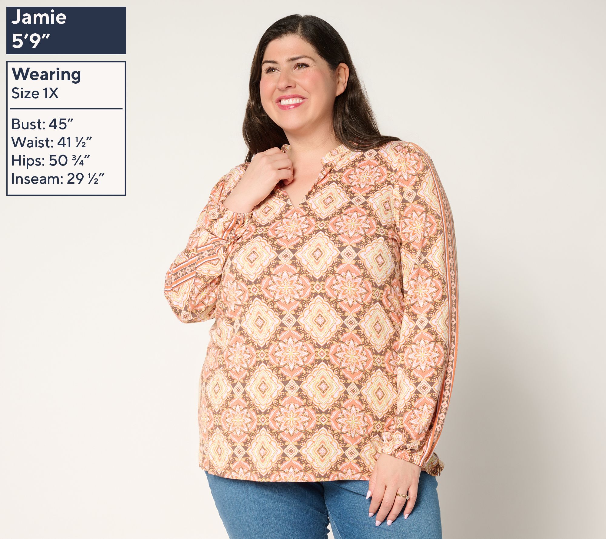 Belle Boho by Kim Gravel Rayon Spandex Southern Star Border Top