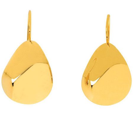 Arte d'Oro Bold Pear Shaped Earrings, 18K Gold