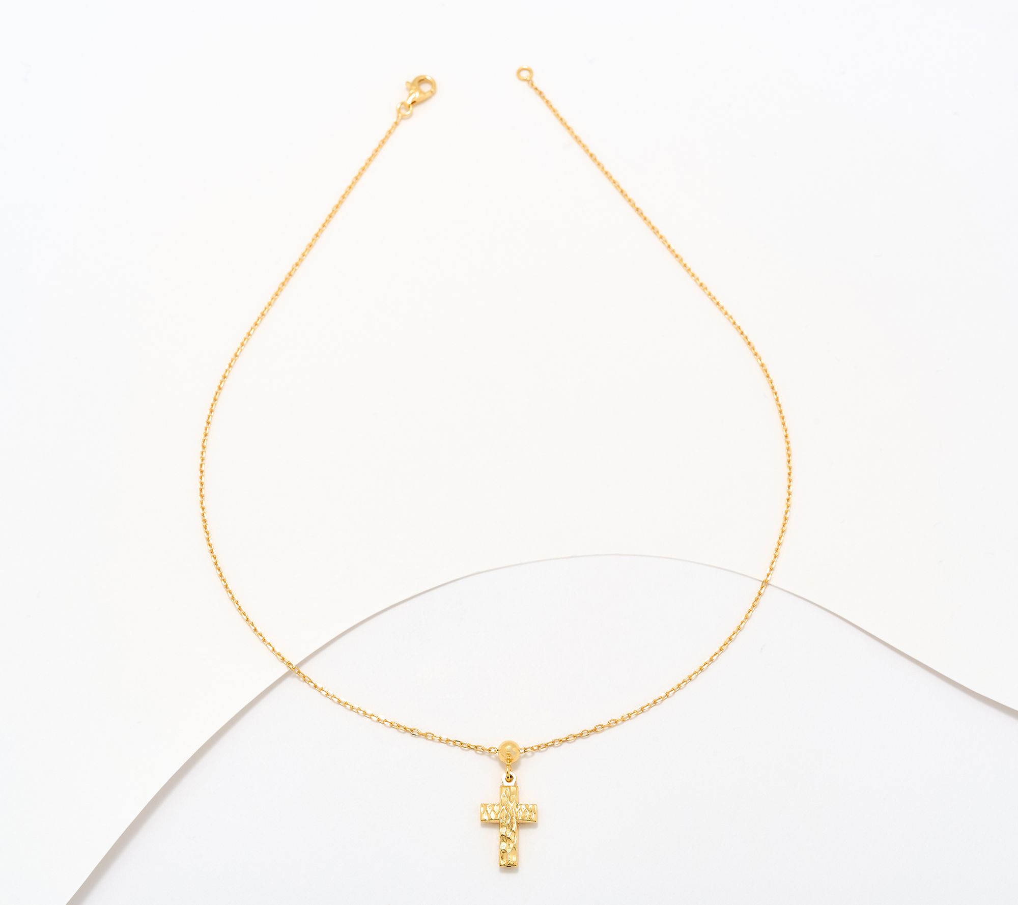 UltraFine 950 Silver Reversible Cross Motif Necklace