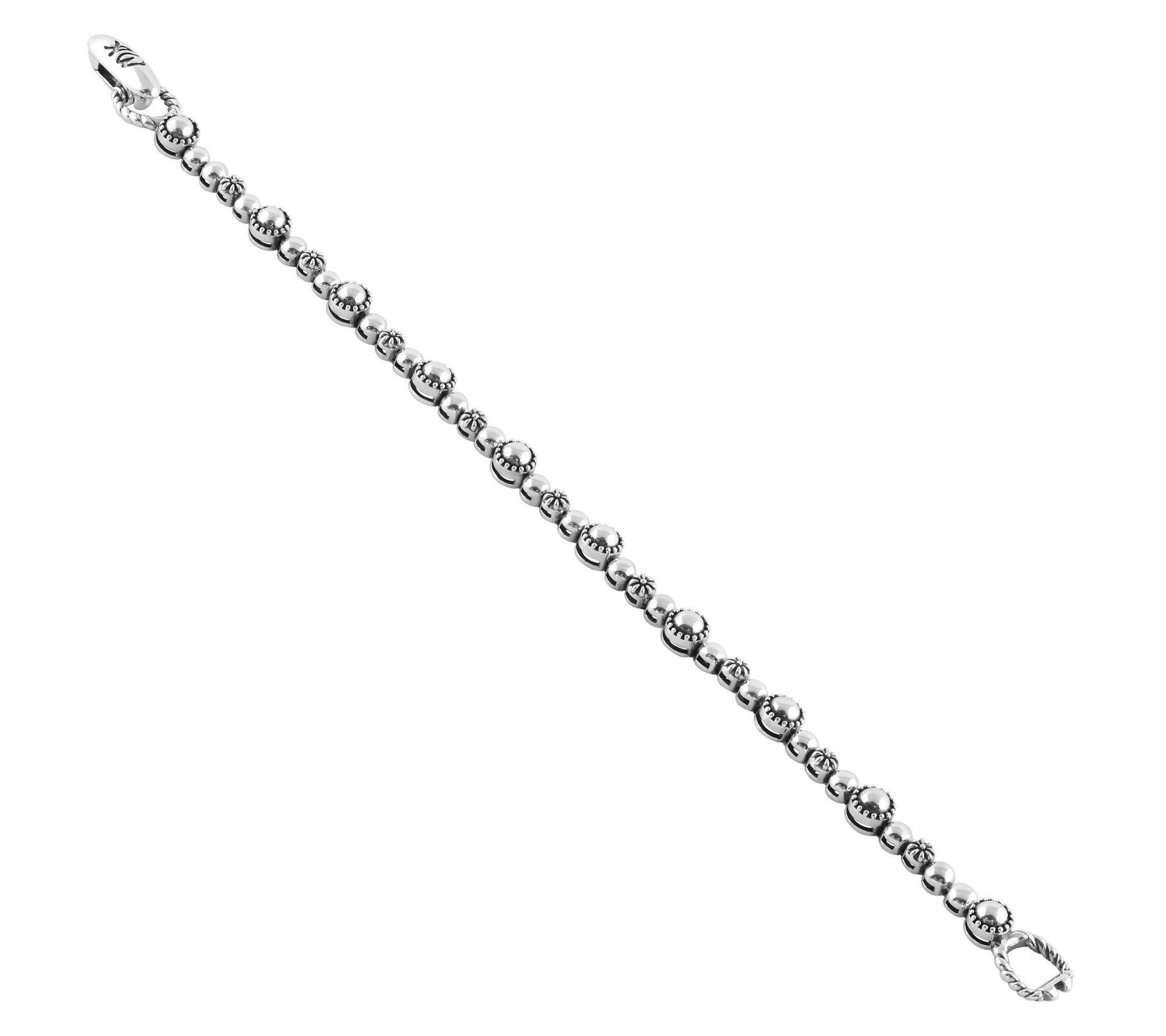 American West Sterling Silver Concha Tennis Bracelet