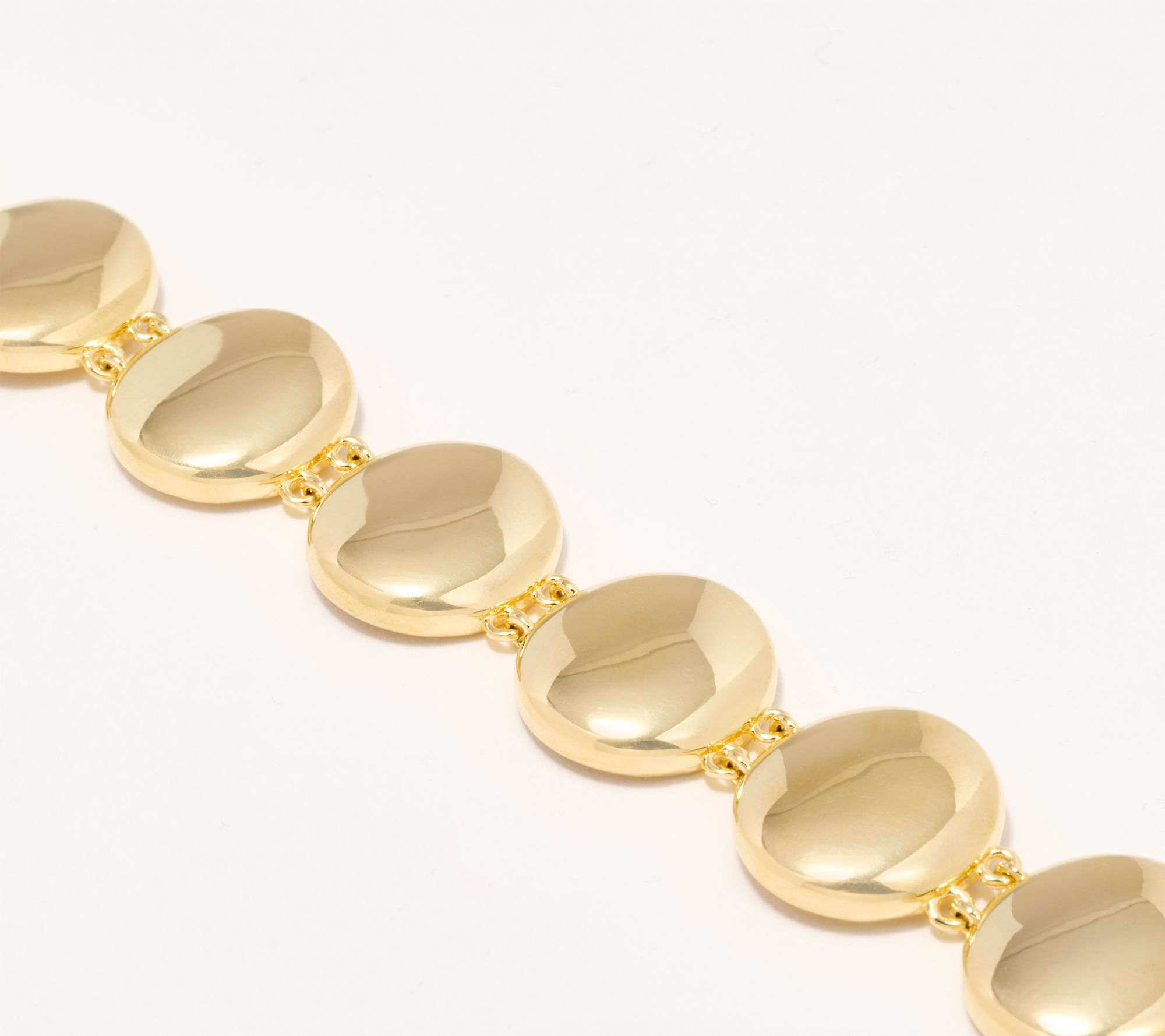 UltraFine 950 Silver Polished Station Bracelet, 22g