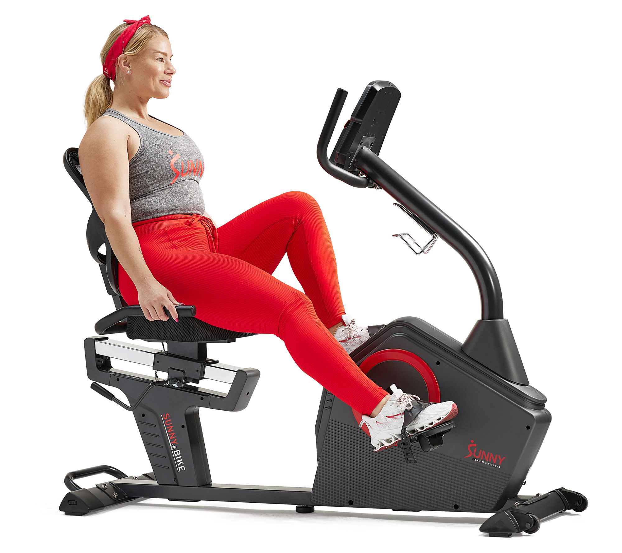 Sunny Health Fitness Premium Recumbent Bike w/SunnyFit App