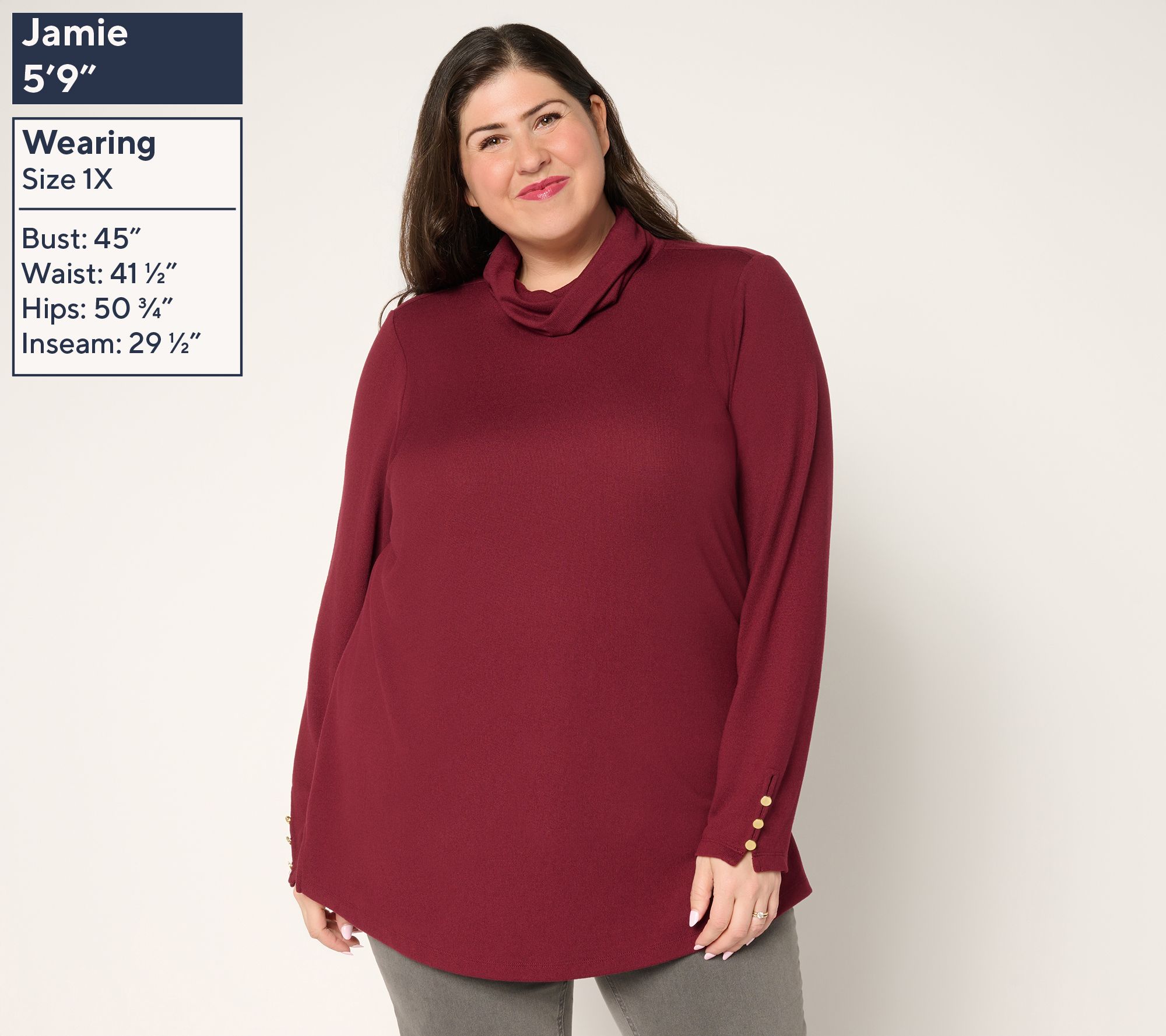 Denim & Co. Essentials Regular Heavenly Jersey Tunic