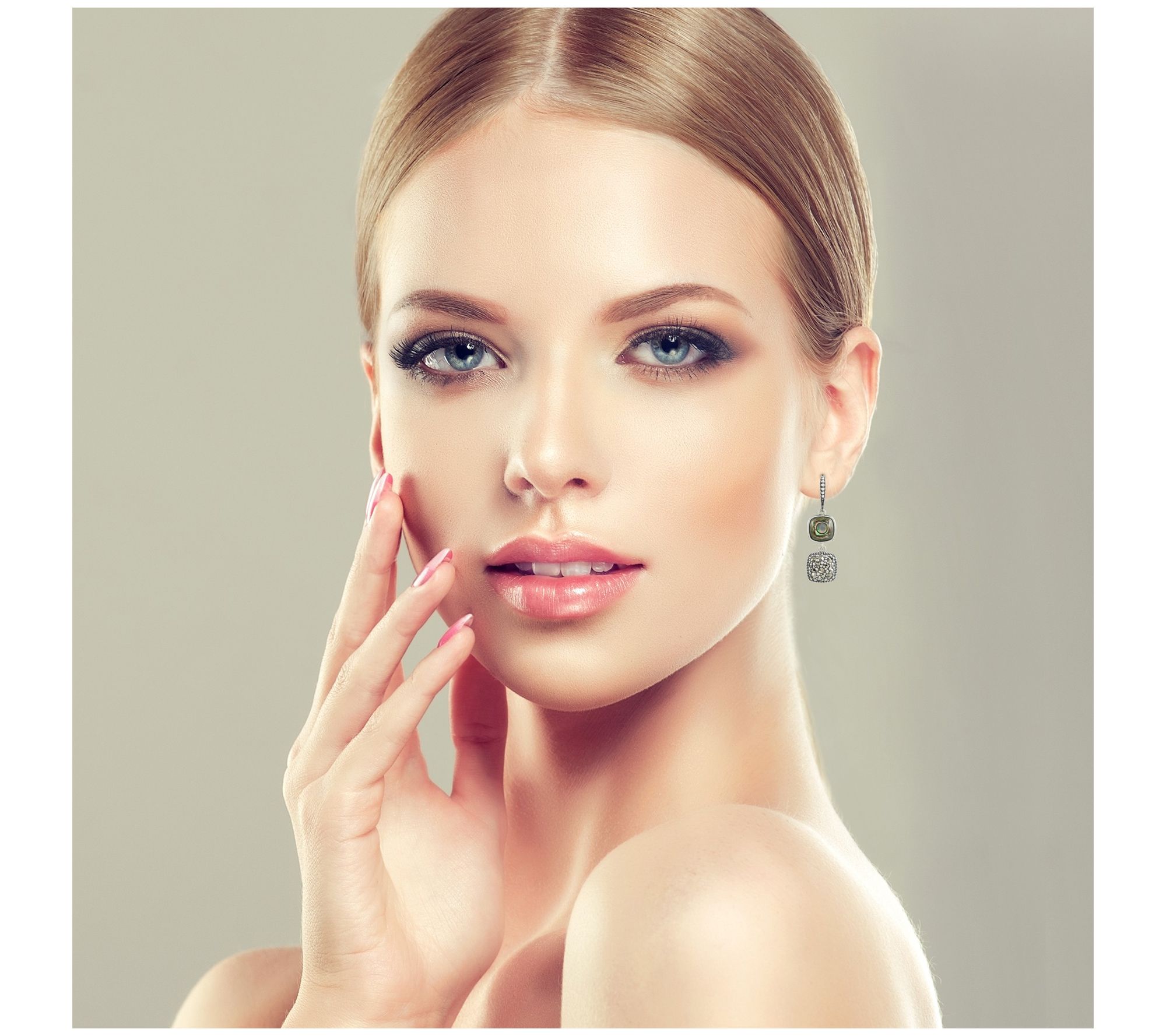 Suspicion Sterling Abalone & Marcasite Dangle Earrings