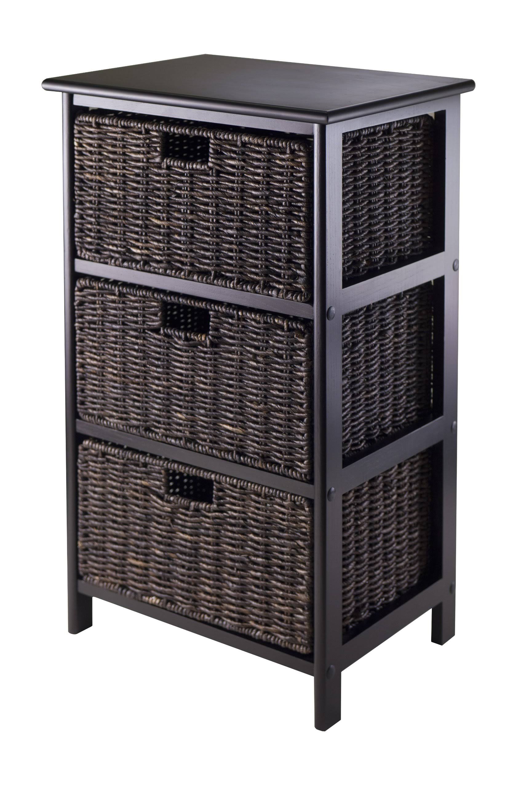 Winsome Omaha Storage Rack with 3 Foldable Baskets