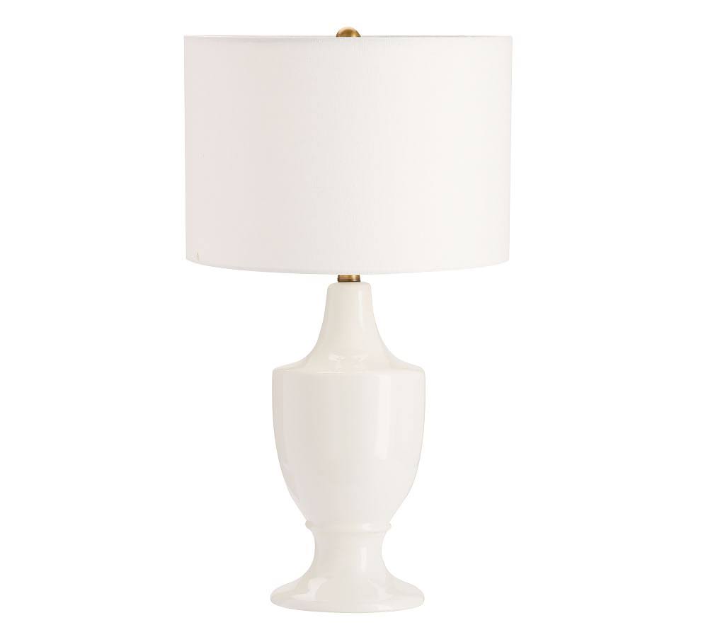 Emilie Accent Lamp, Ivory - Table u0026 Desk Lamps - Light Fixtures
