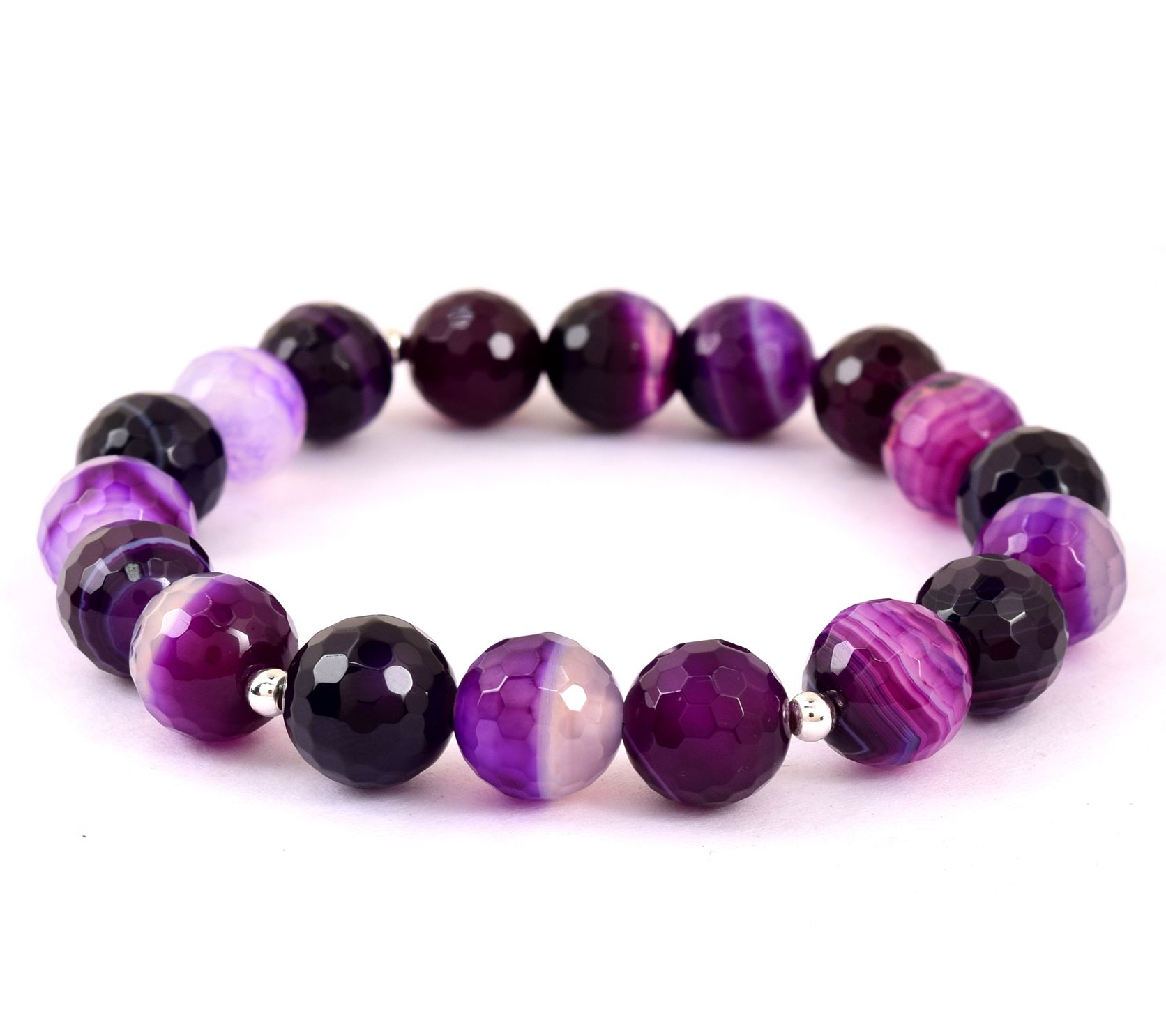Chalcedony Bead Stretch Bracelet