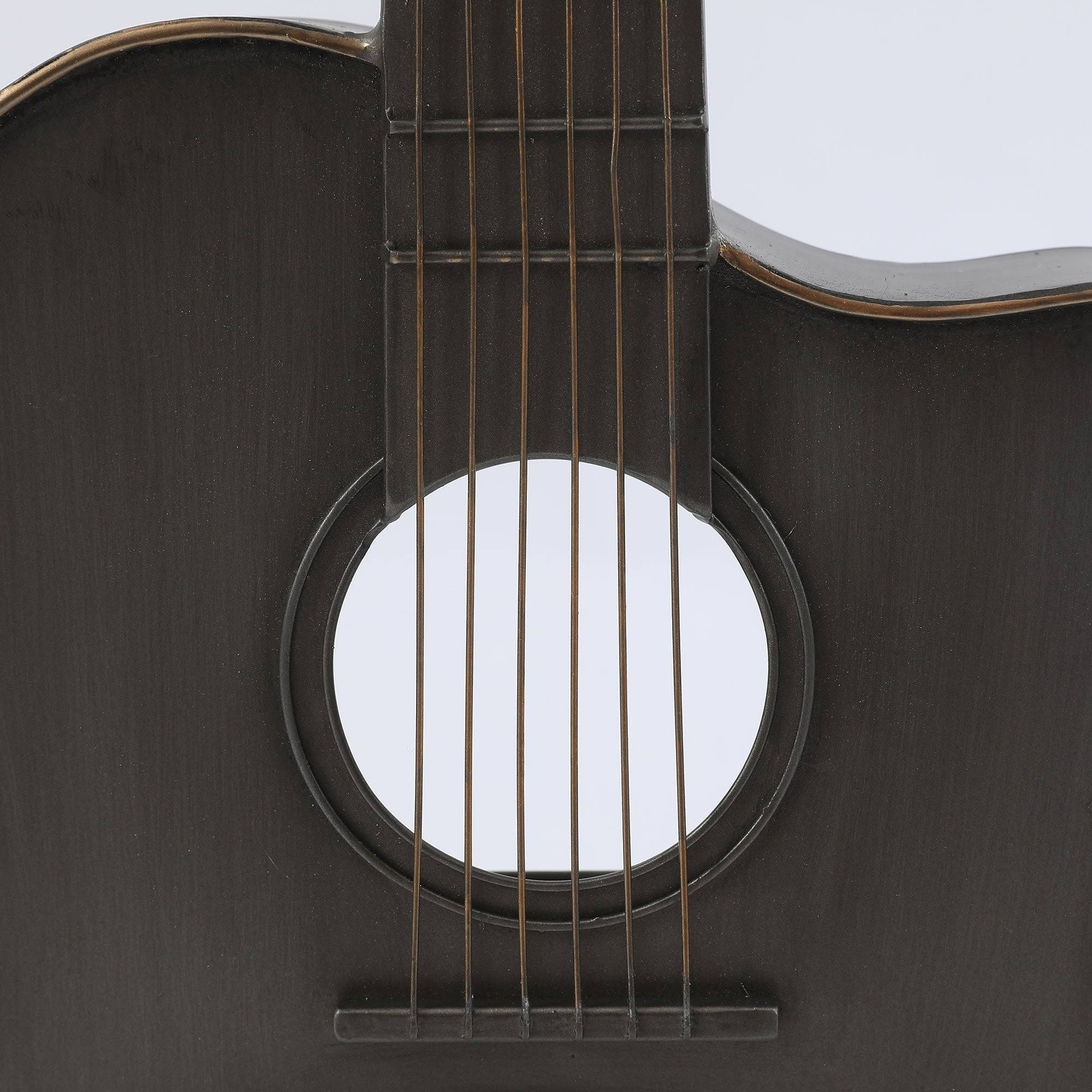 Luxen Home WHA764 Metal Guitar Wall Clock