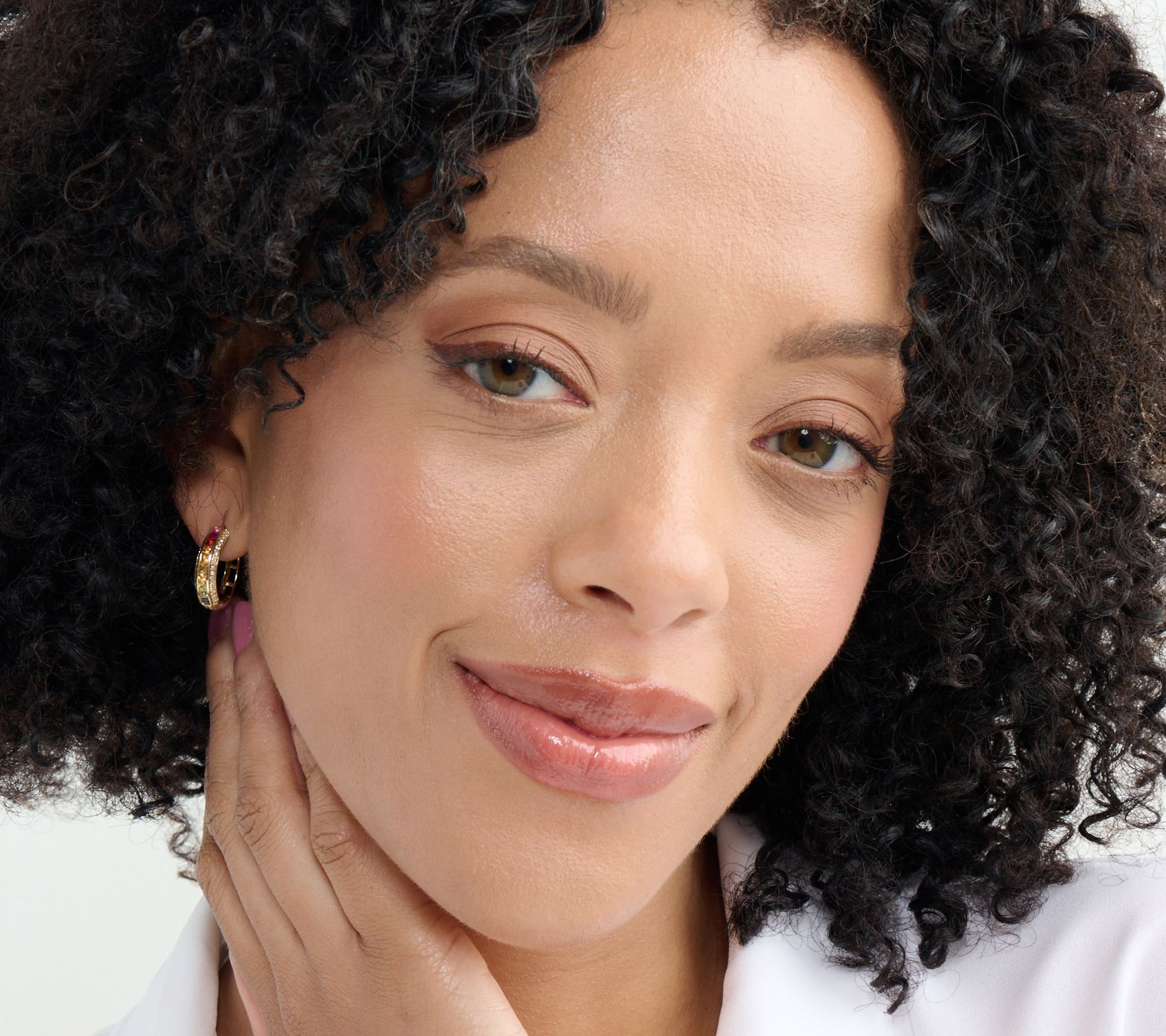 Effy Multi Sapphire Channel Set Hoop Earrings, 14K Gold