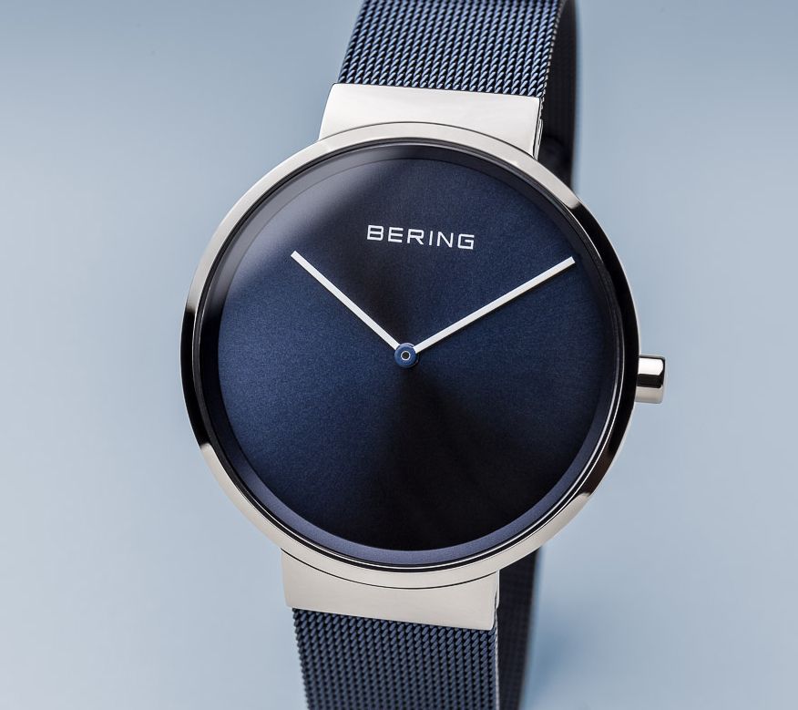 Bering Unisex Blue Stainless Milanese BraceletWatch