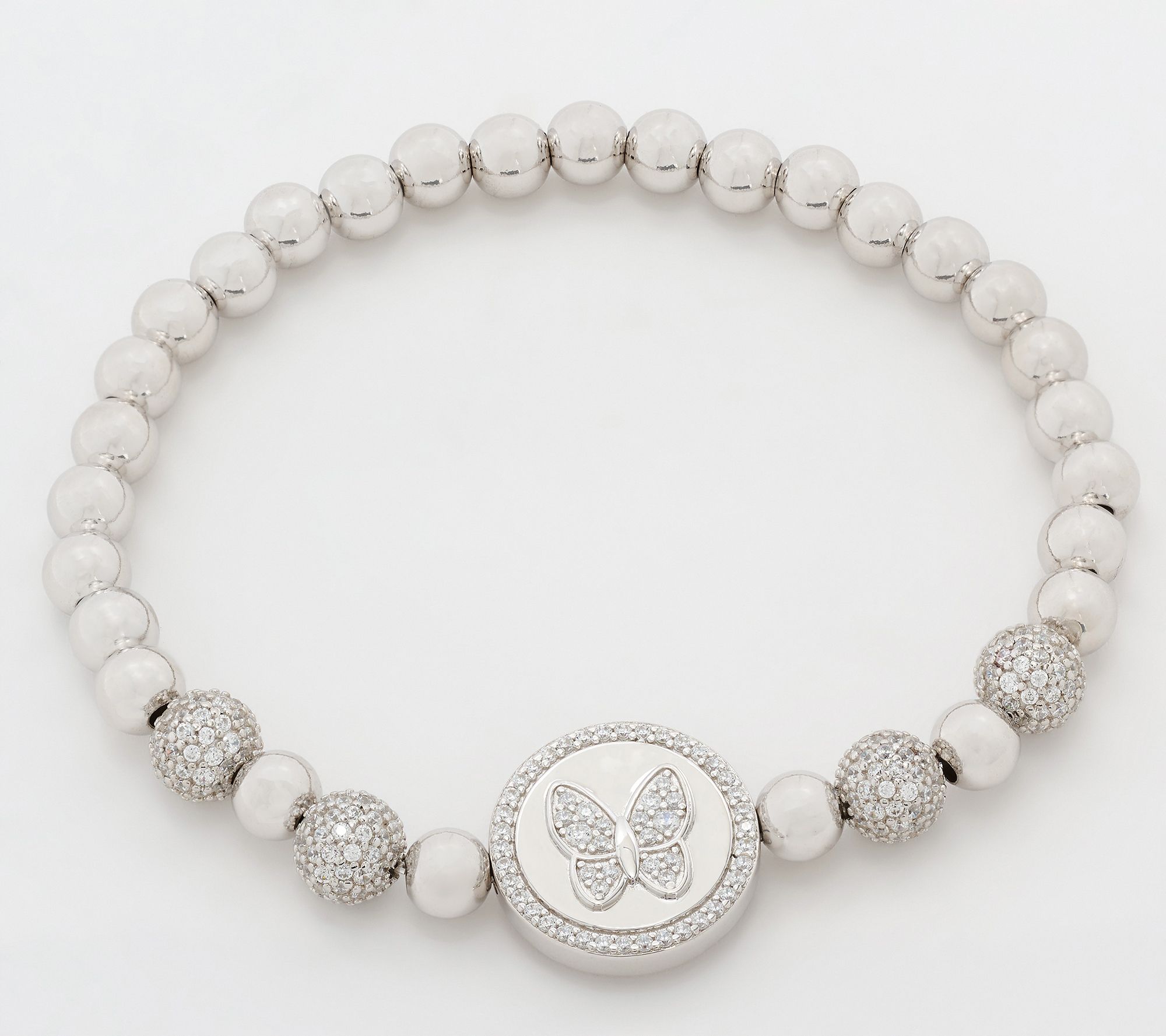 Diamonique x Kathy Levine Dream Girl Stretch Bracelet, Sterl