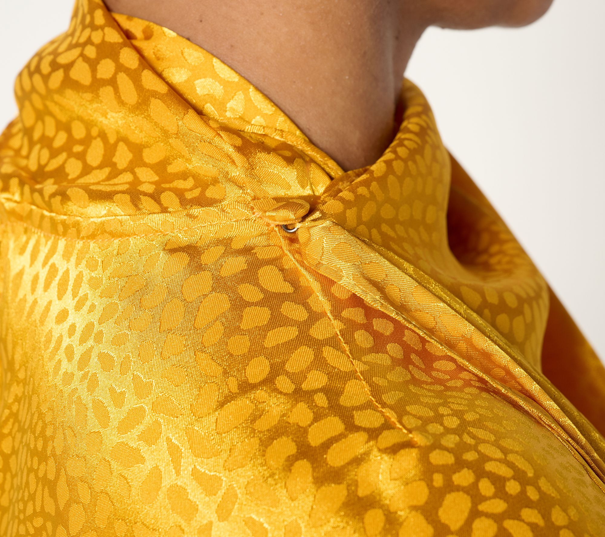 Carla Rockmore Collection Draped Jacquard Blouse