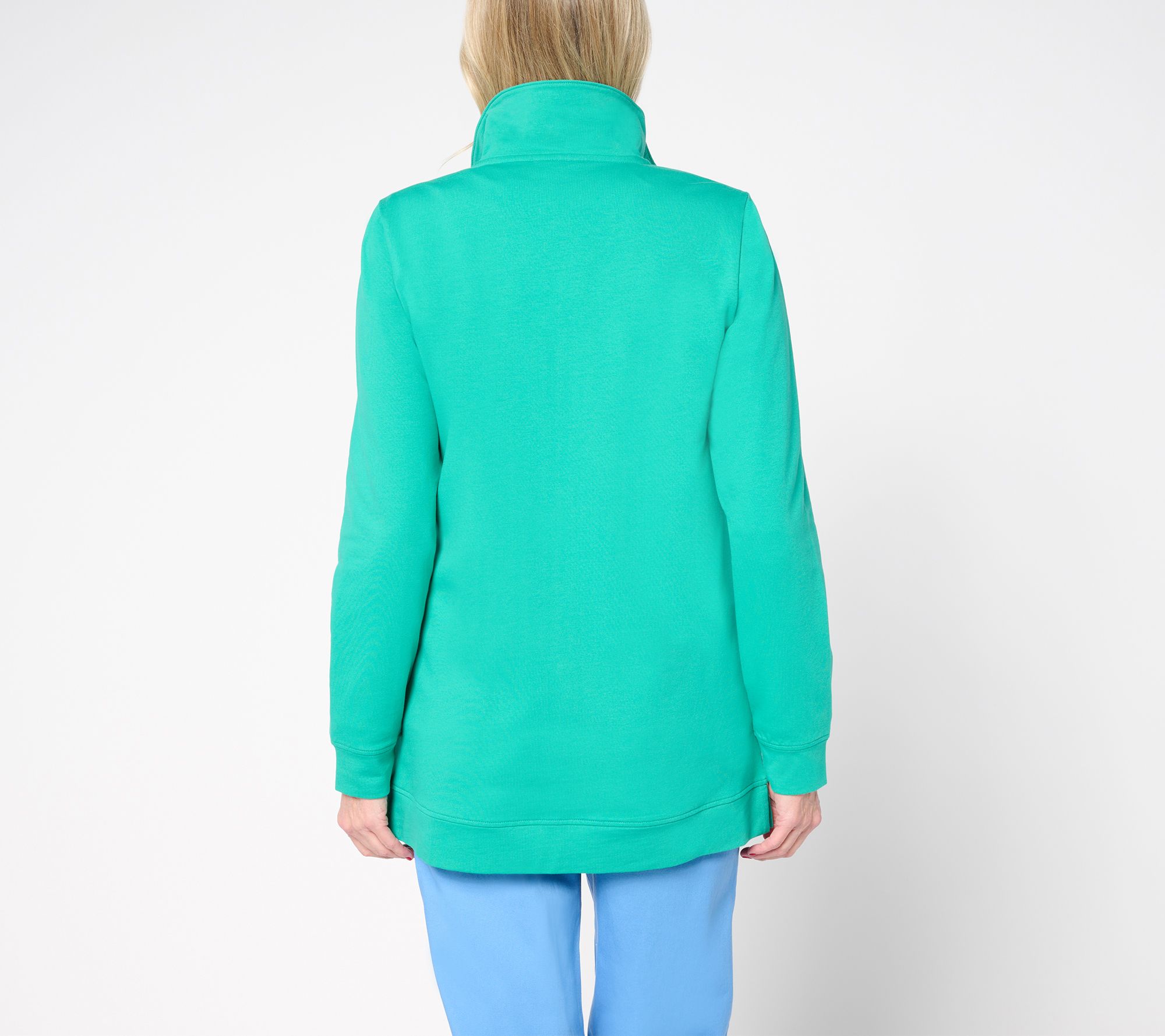 Denim & Co. Regular EasyWear French Terry Tunic Jacket