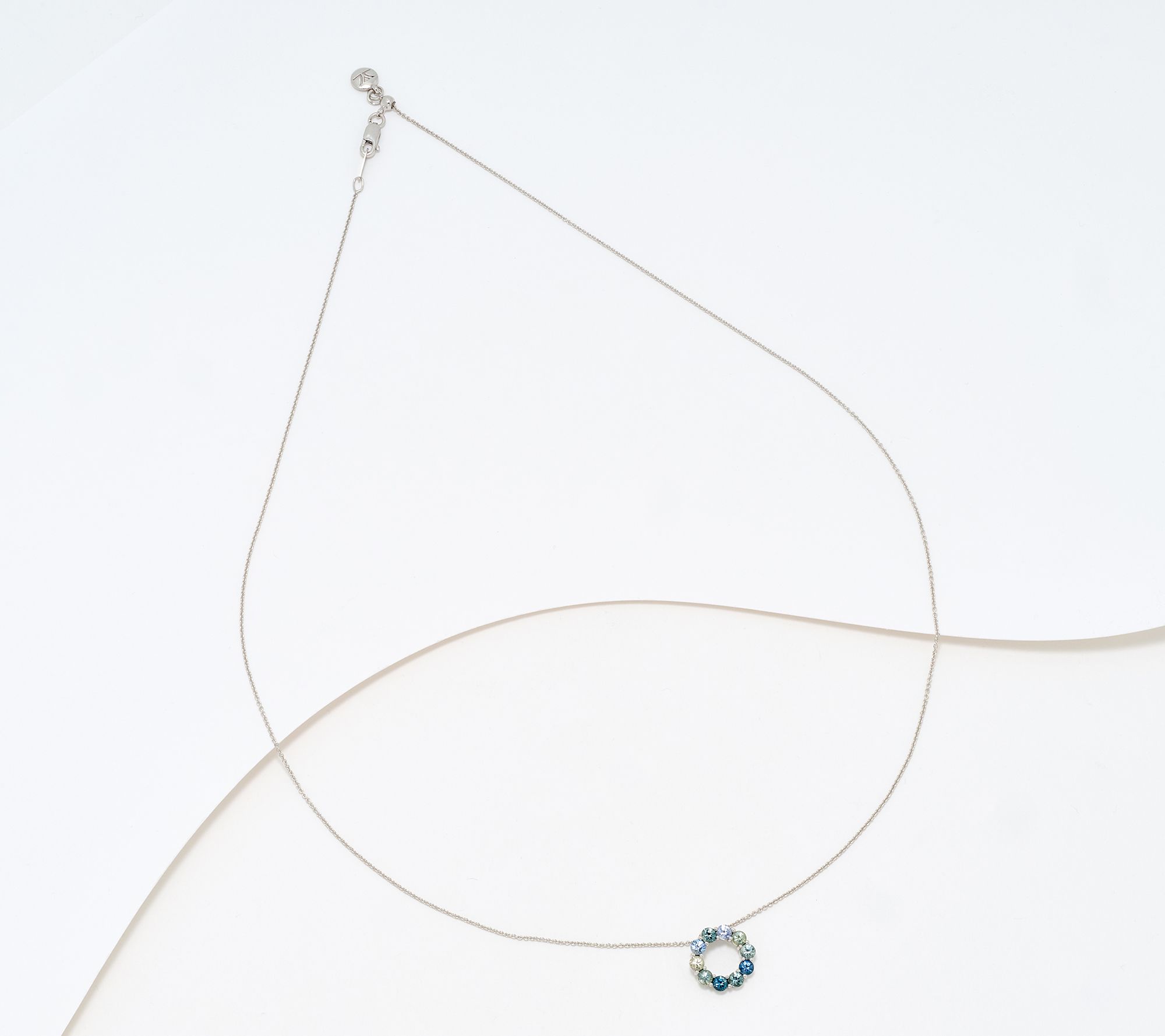 Gem Discoverer Montana Sapphire Choice of Symbol Necklace, 14K