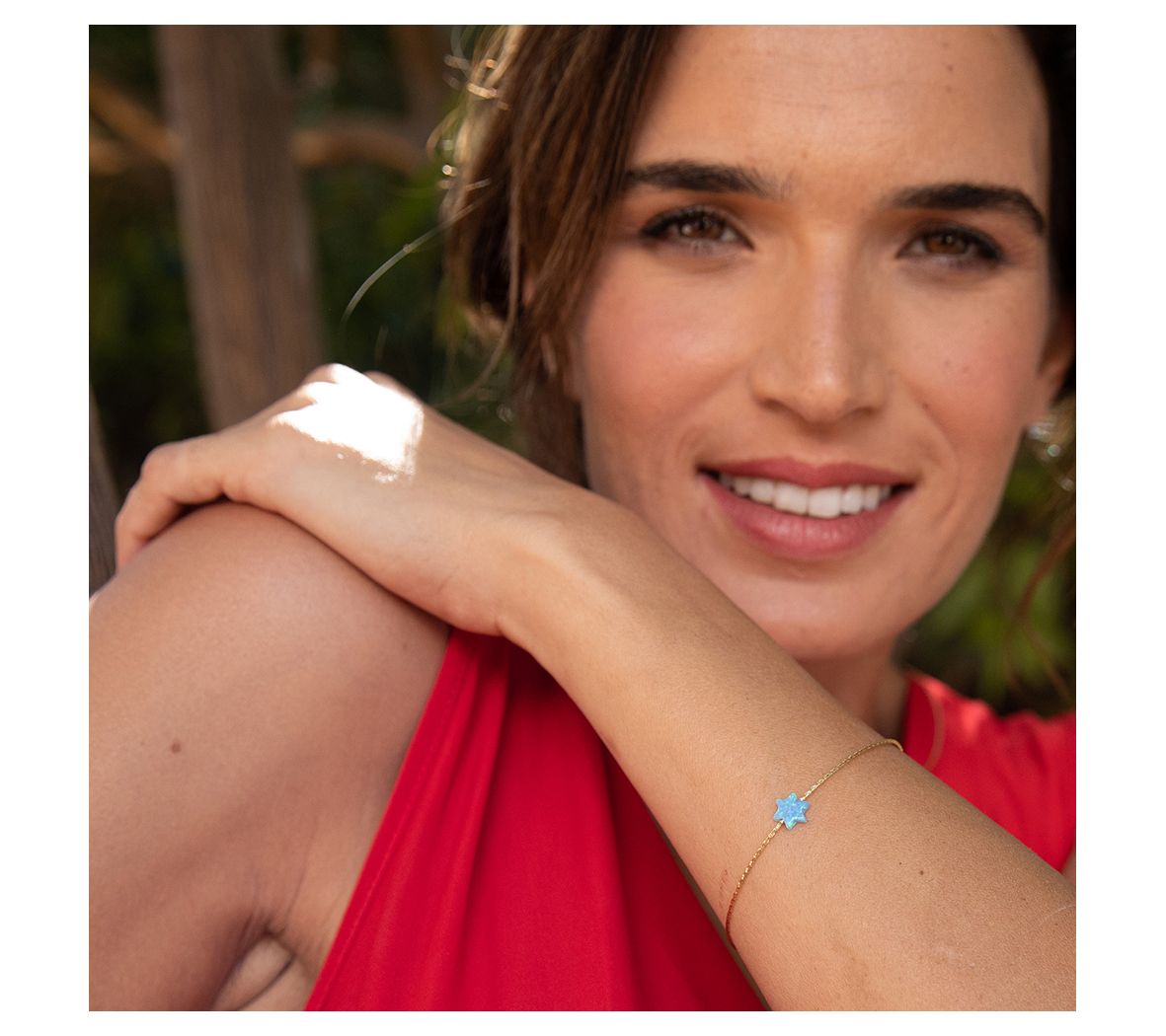 Adi Paz 14K Gold Opal Motif Bracelet