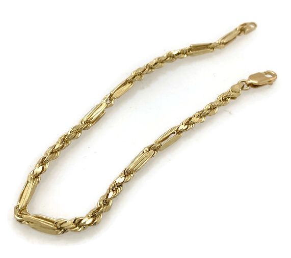 Alkeme 10K Gold Milano Rope Chain Bracelet
