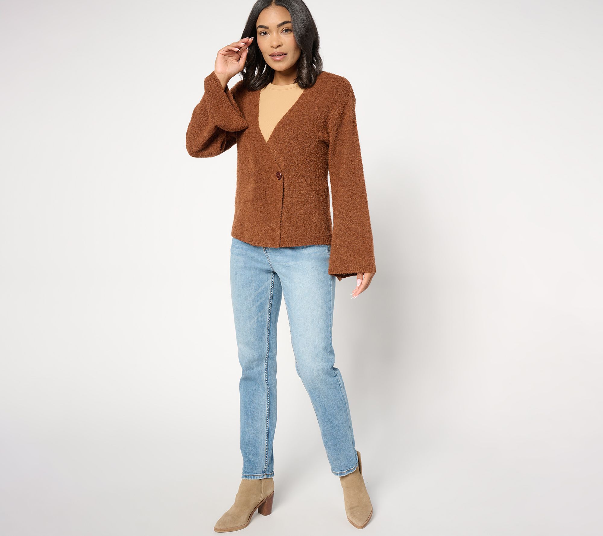 Me by Jennie Garth Beacon Button Front Cardigan