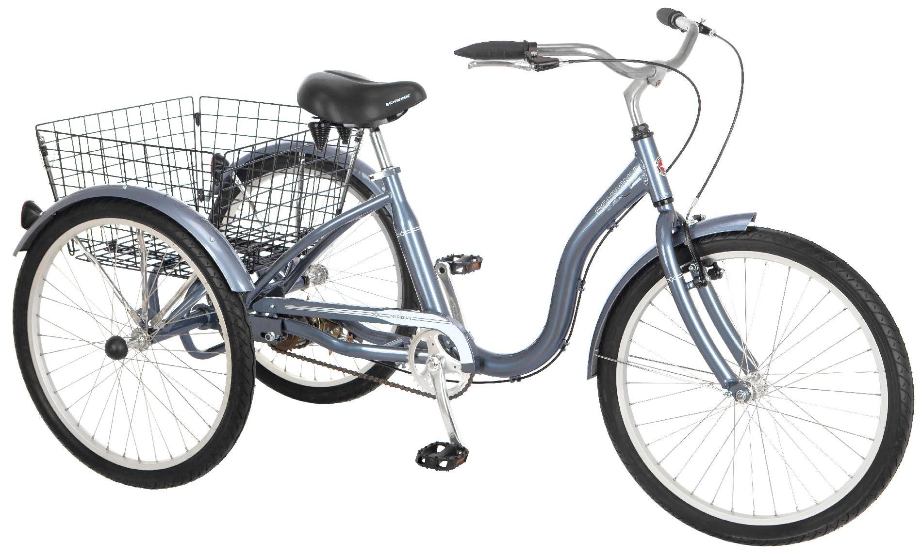 Schwinn Meridian Adult Tricycle, Blue, 24inch
