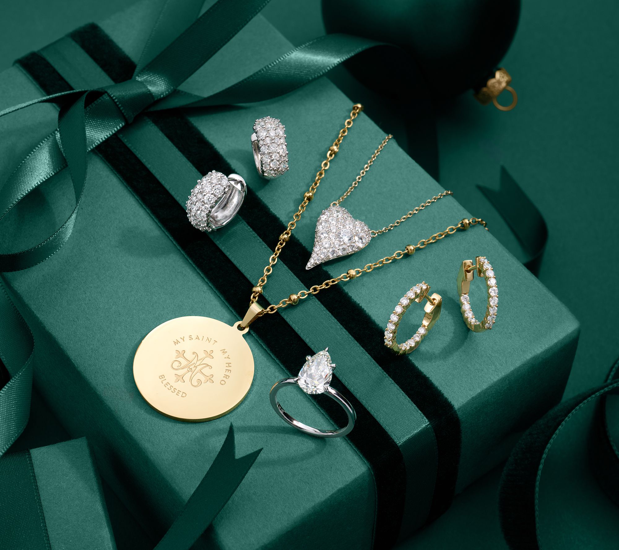 My Saint My Hero Lord's Prayer Medallion Necklace