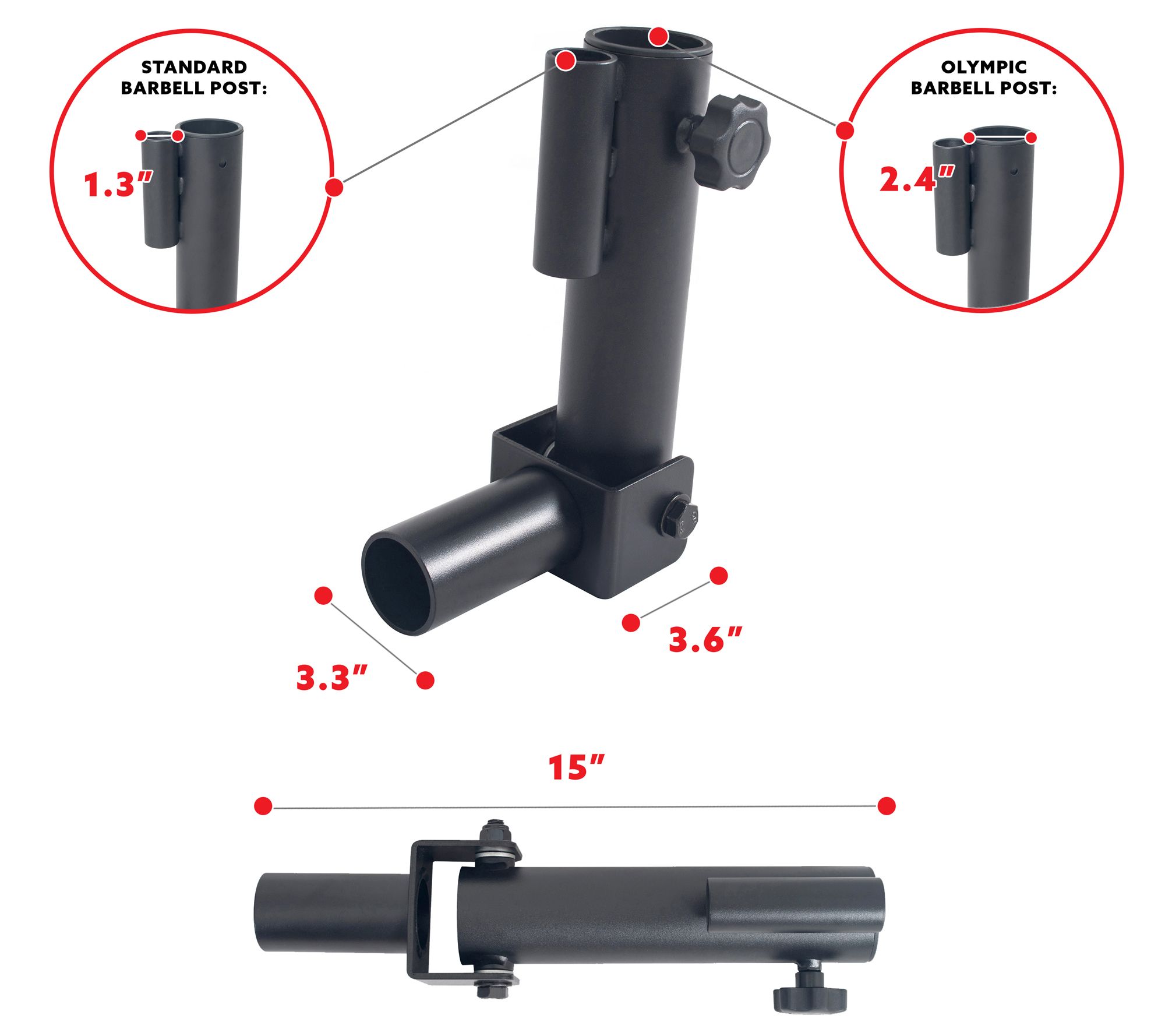 Sunny Health & Fitness Landmine Attachment - SF -XFA004