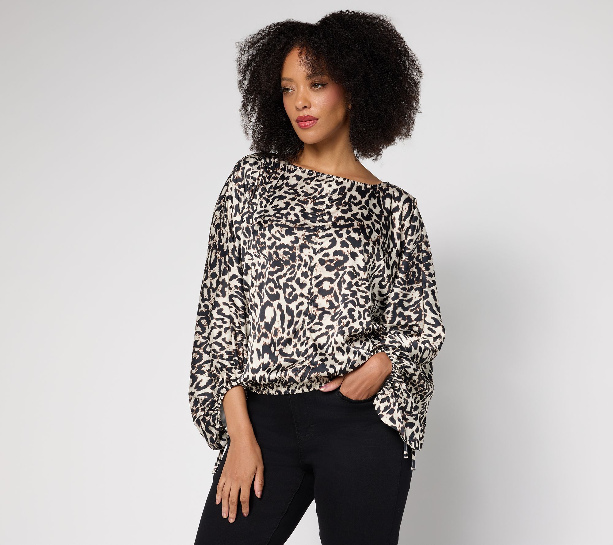 RM Studio x Rebecca Minkoff Lantern Sleeve Blouse