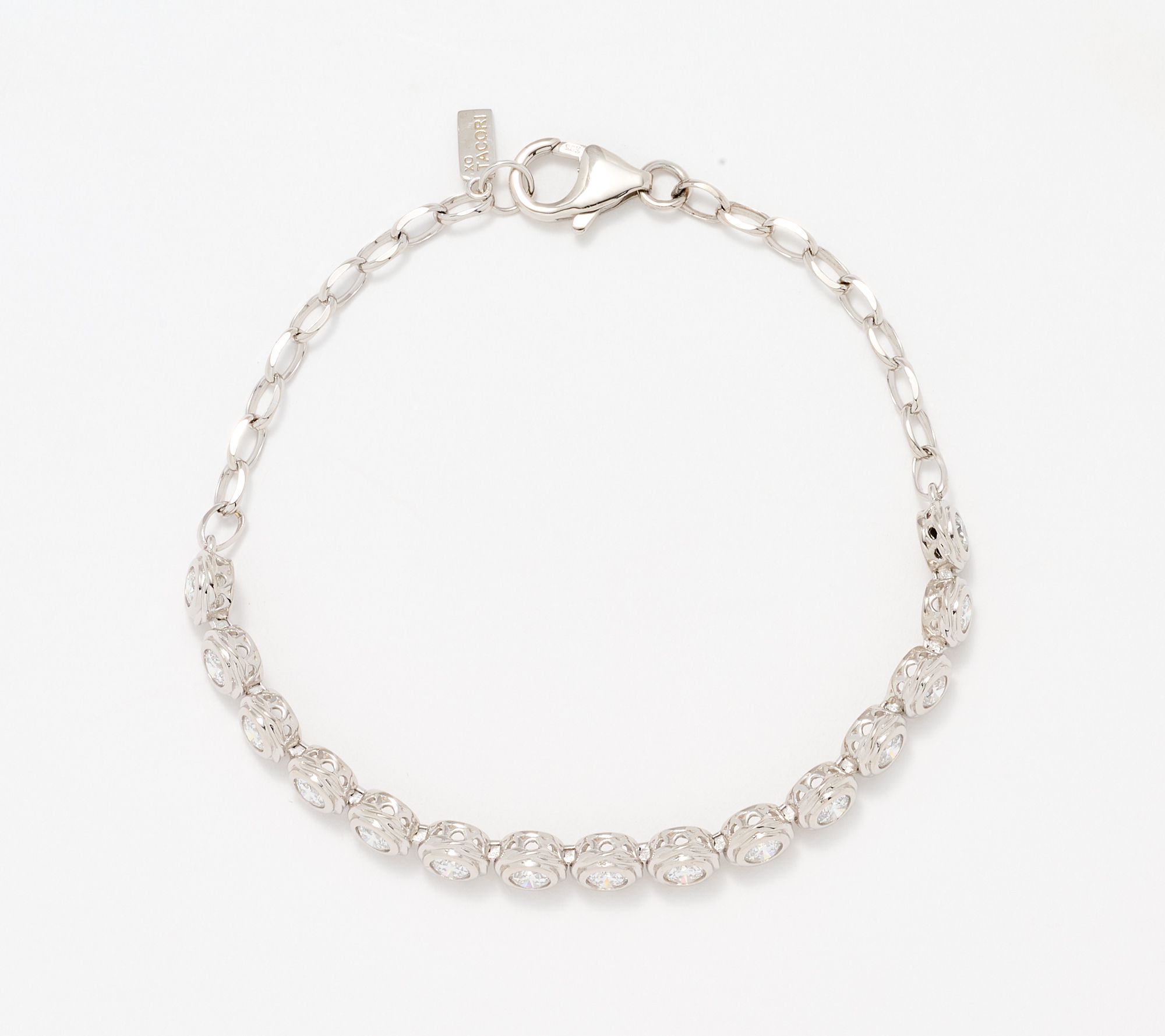 XO TACORI Lab Grown Diamond 2.25 cttw Round Bracelet, 14K