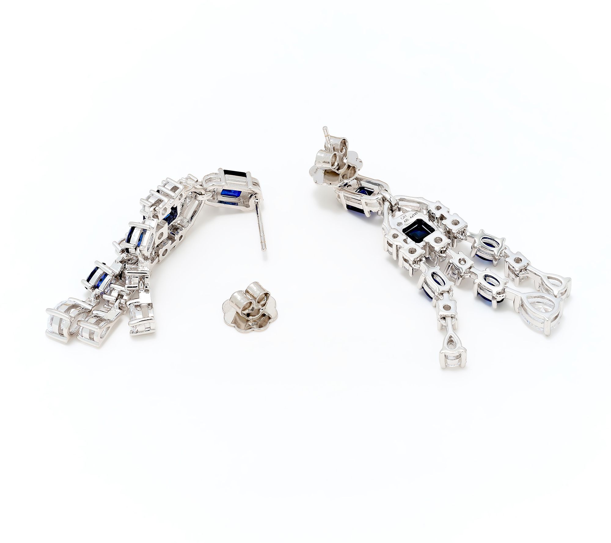 Kathy Hilton x Anna Zuckerman Red Carpet Chandelier Earrings, Sterl