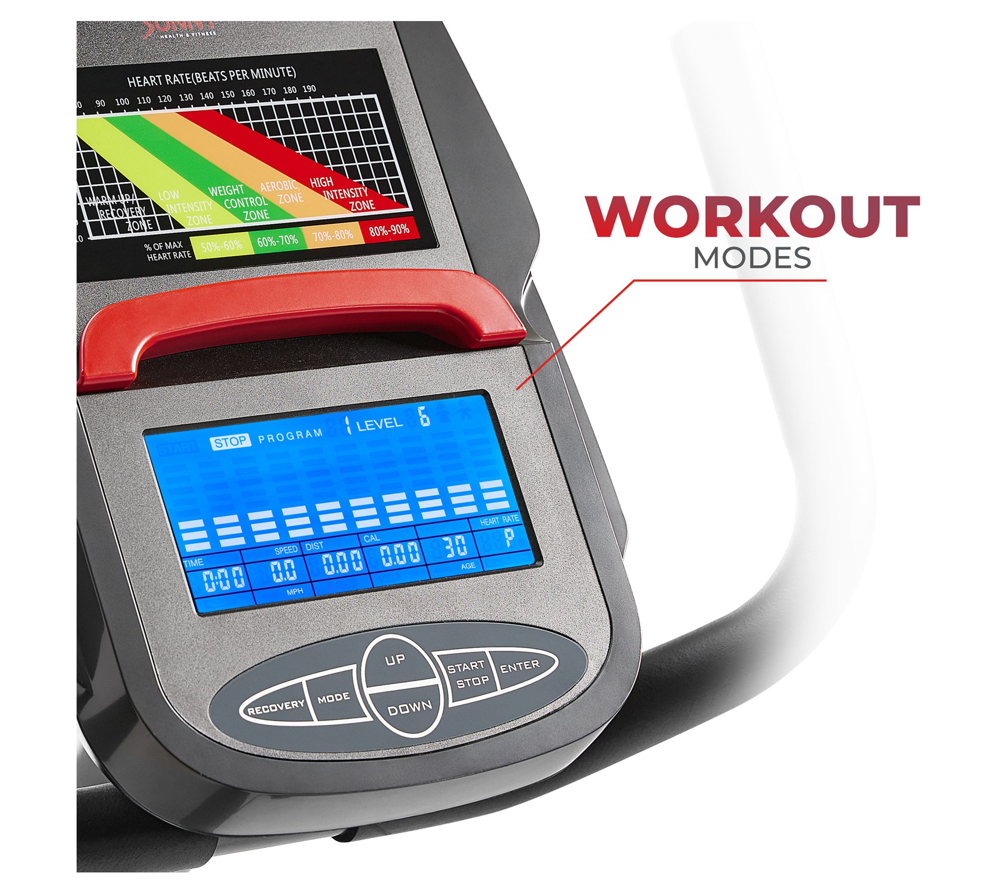 Sunny Health Fitness Premium Recumbent Bike w/SunnyFit App