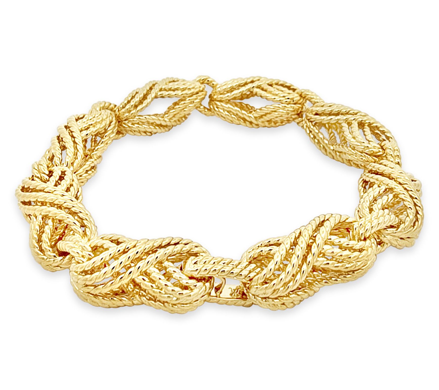 Tiffany Kay Sterling 14K Gold Clad Eyelit LinkBracelet